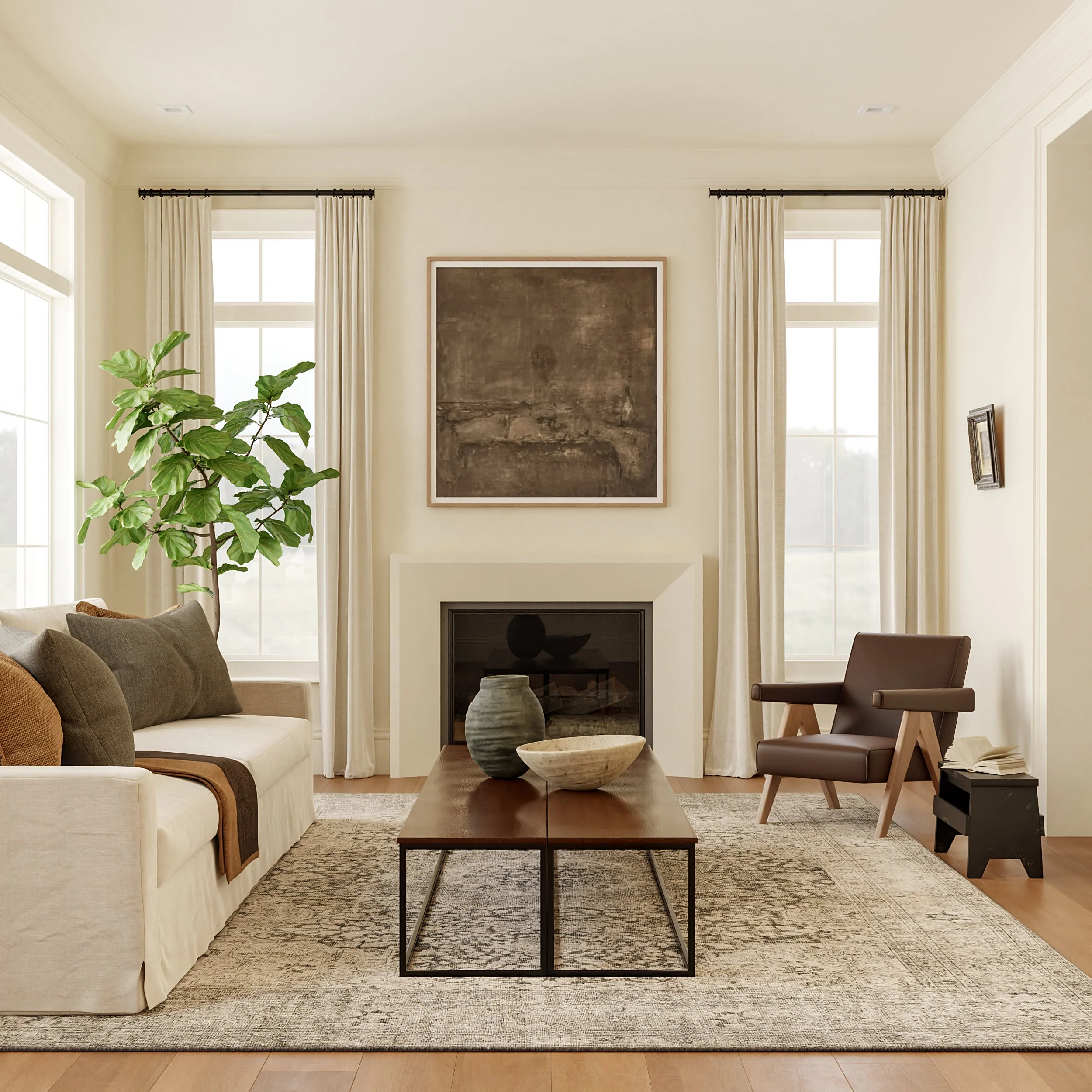Colts Neck Antiqued Jute-Blend Rug | Grey - Image 2
