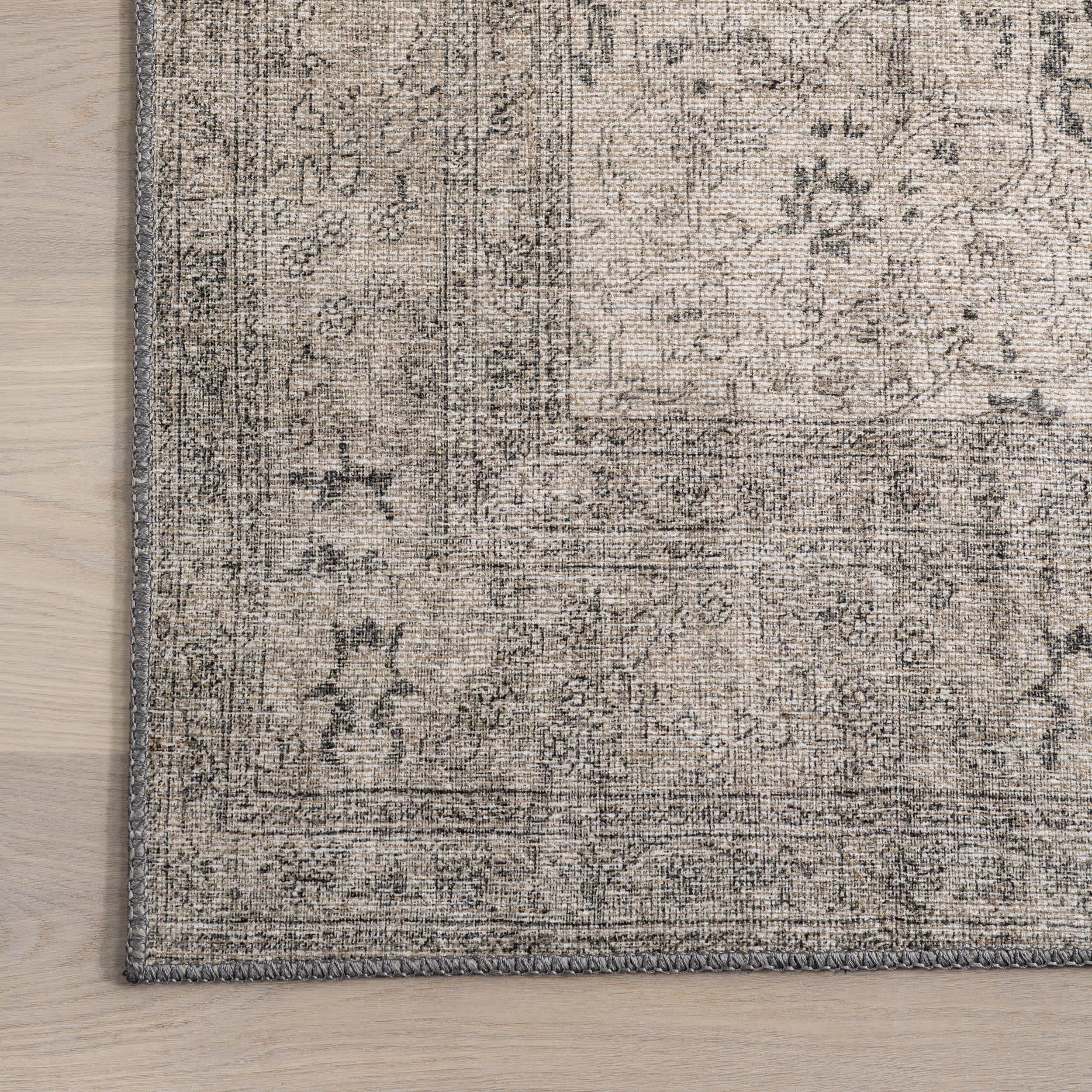 Colts Neck Antiqued Jute-Blend Rug | Grey - Image 4