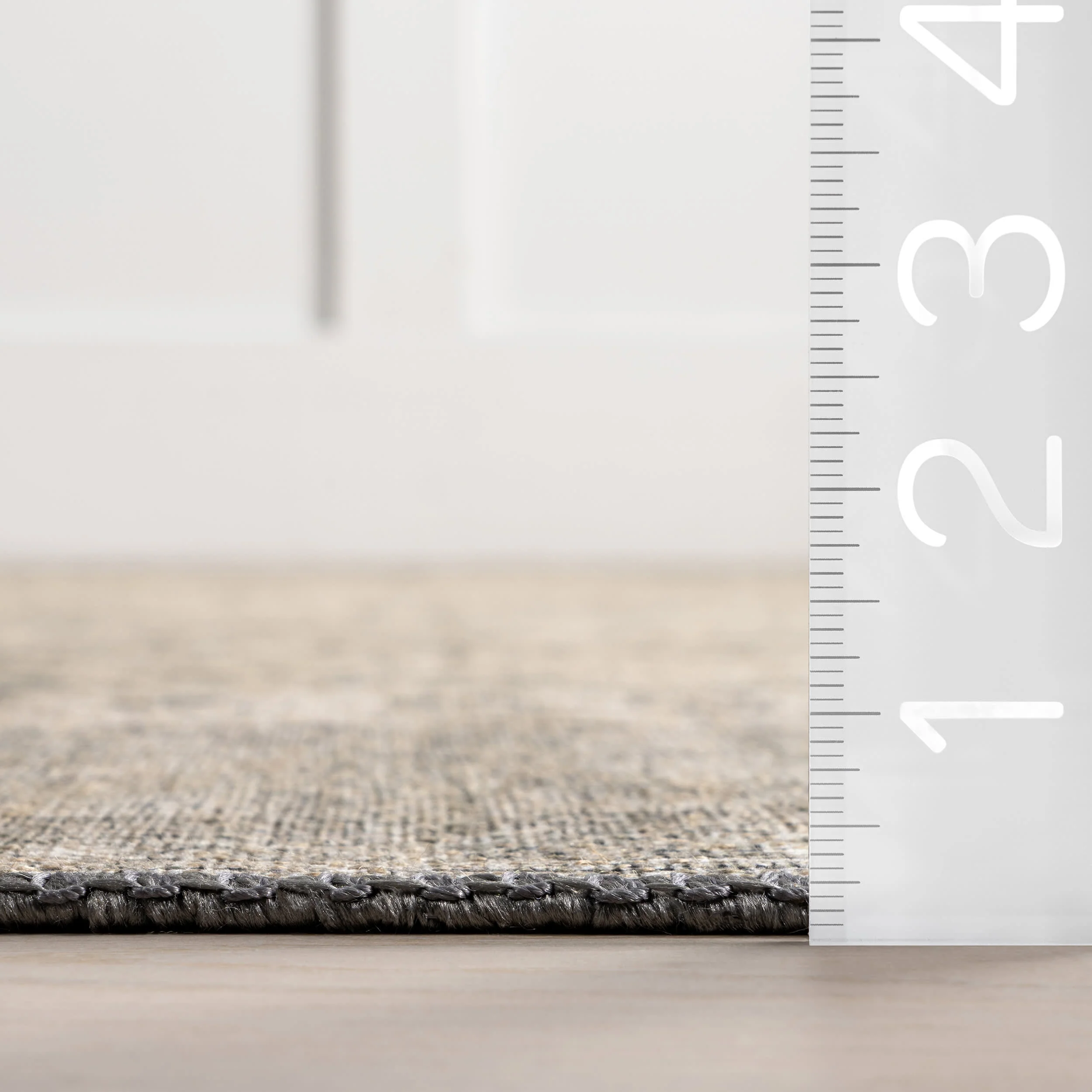 Colts Neck Antiqued Jute-Blend Rug | Grey - Image 6