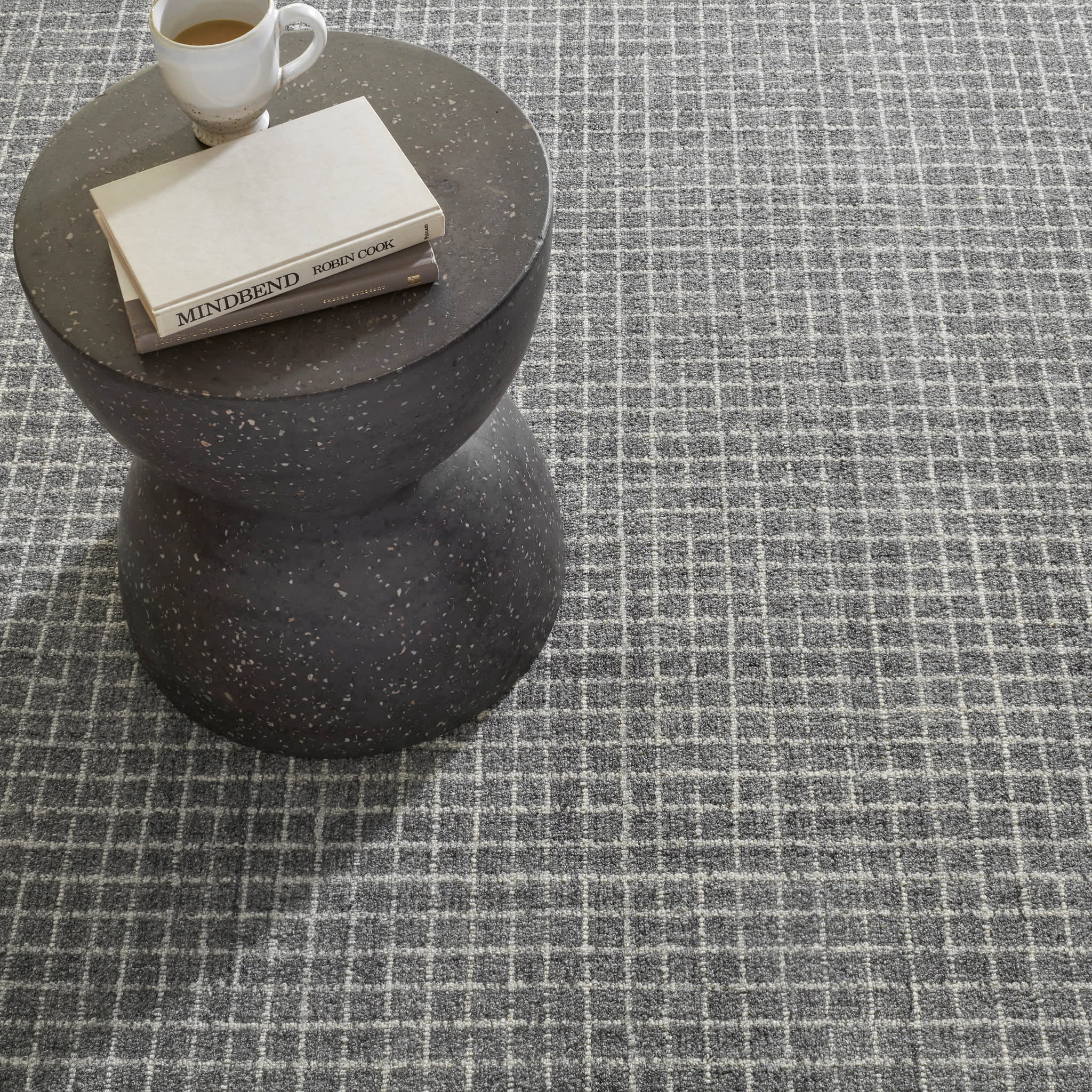 Conall Hand Micro Hooked Wool Custom Rug | Grey - Image 2