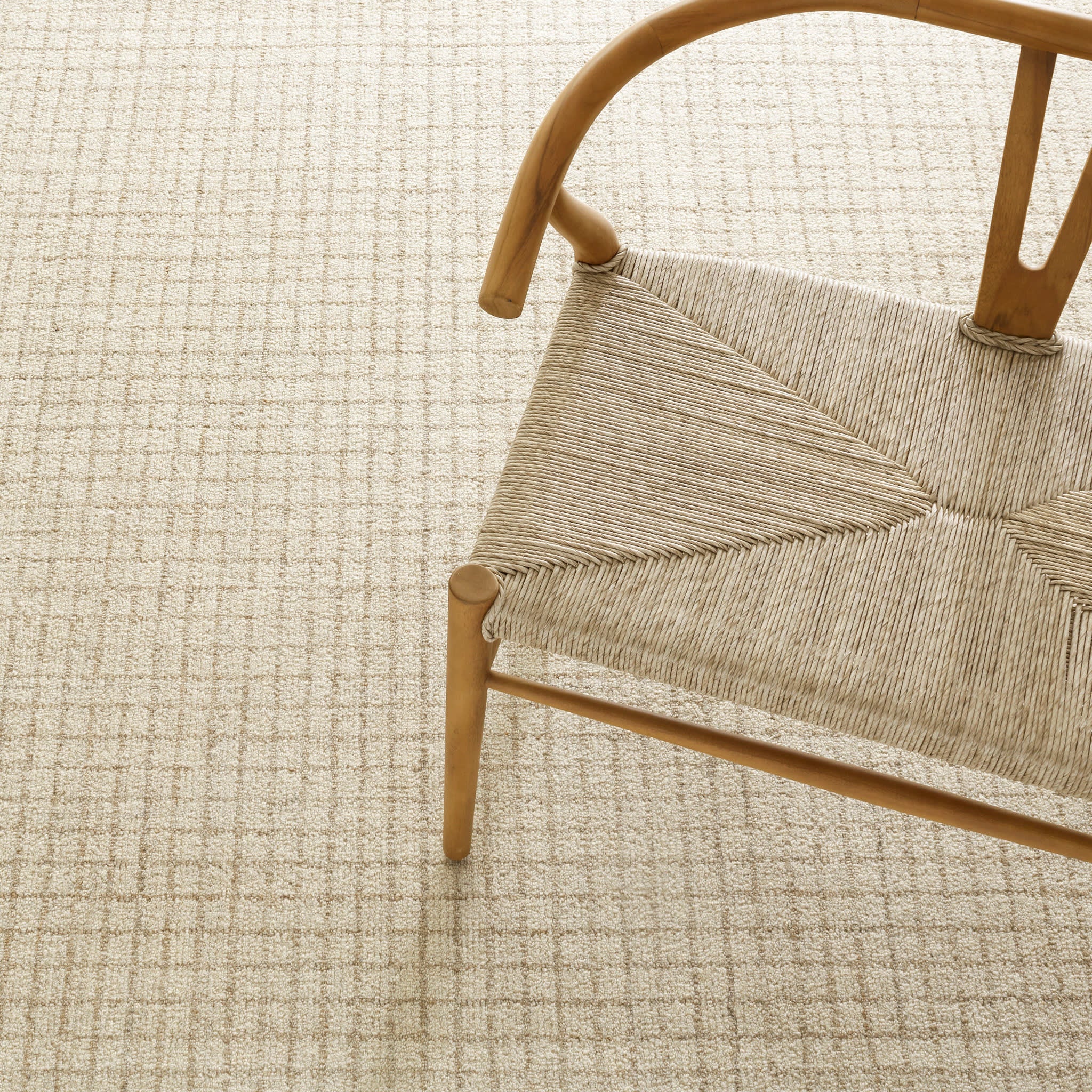 Conall Hand Micro Hooked Wool Custom Rug | Natural - Image 2