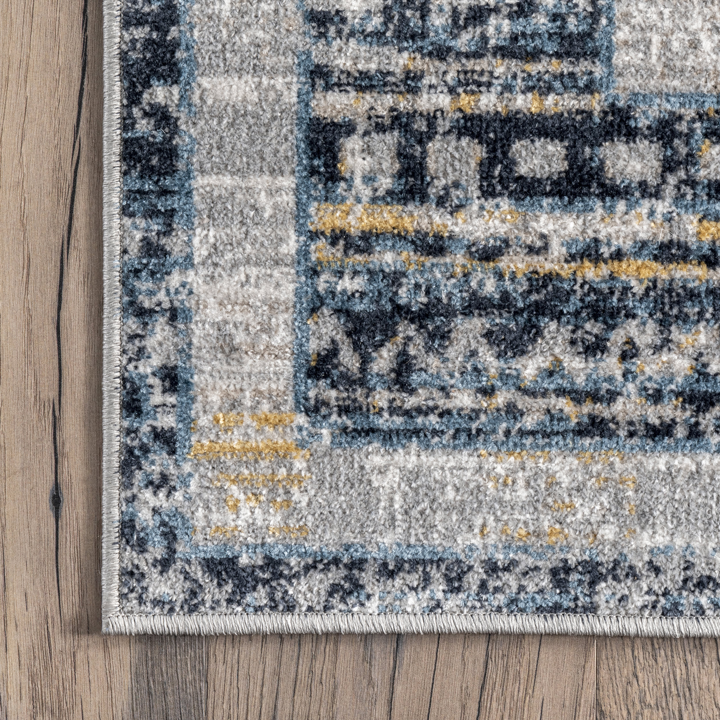 Connie Washable Bordered Rug | Light Grey - Image 3