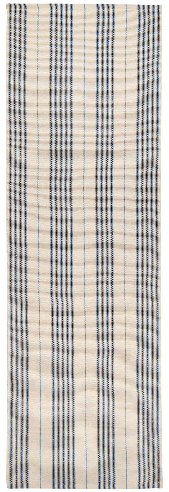 Conway Handwoven Cotton Rug | Blue - Image 2