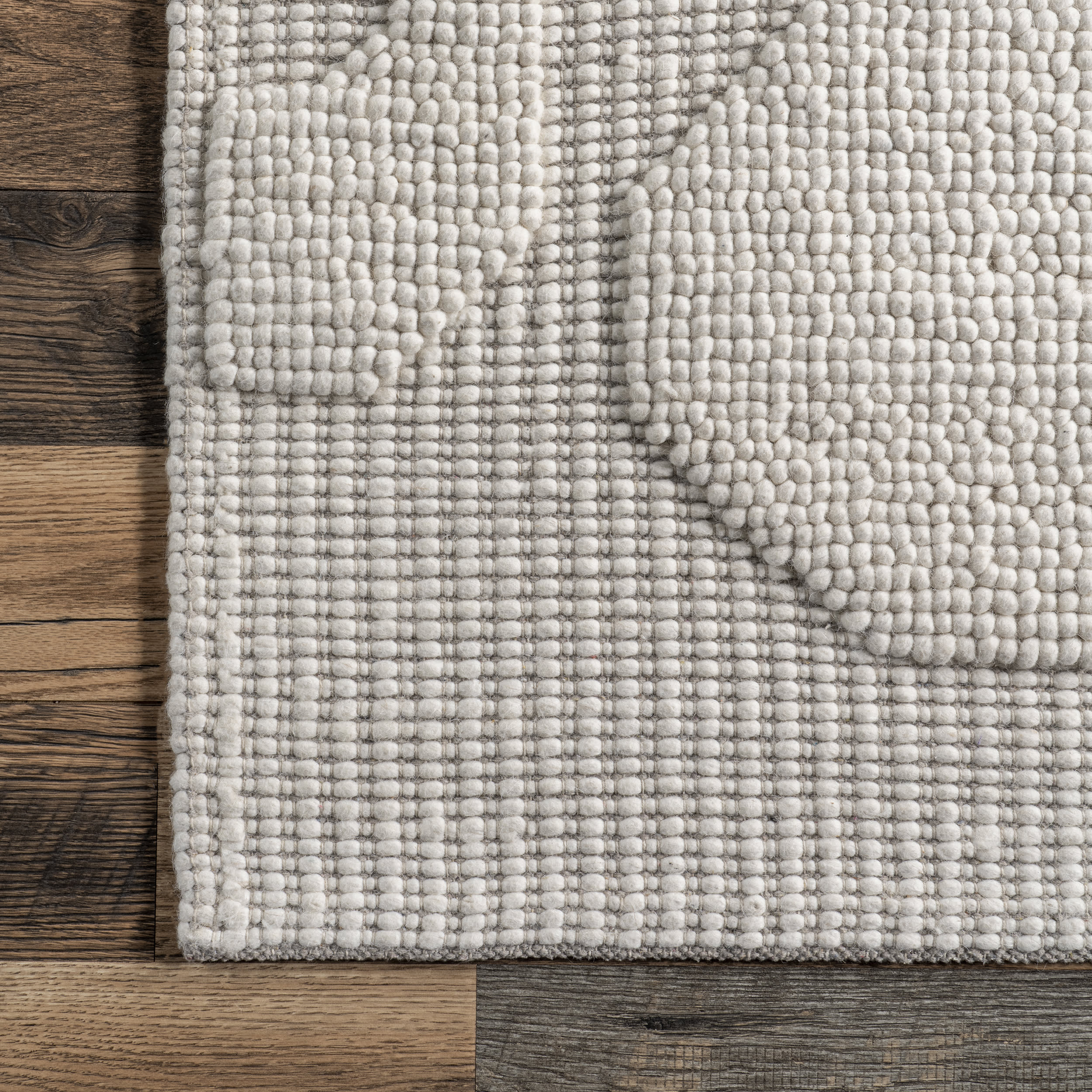 Corah Abstract High-Low Rug | Ivory - Image 3