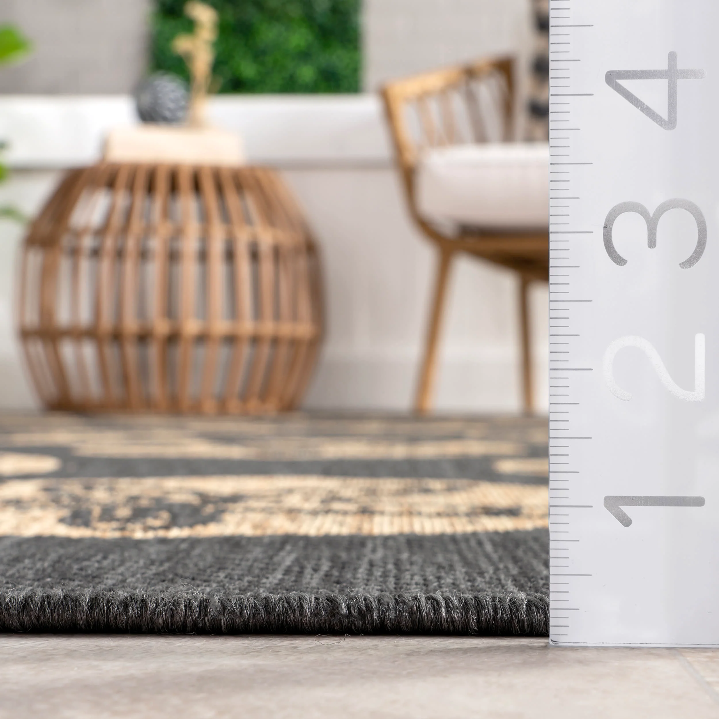 Coralie Starfish Indoor/Outdoor Rug | Dark Grey - Image 5