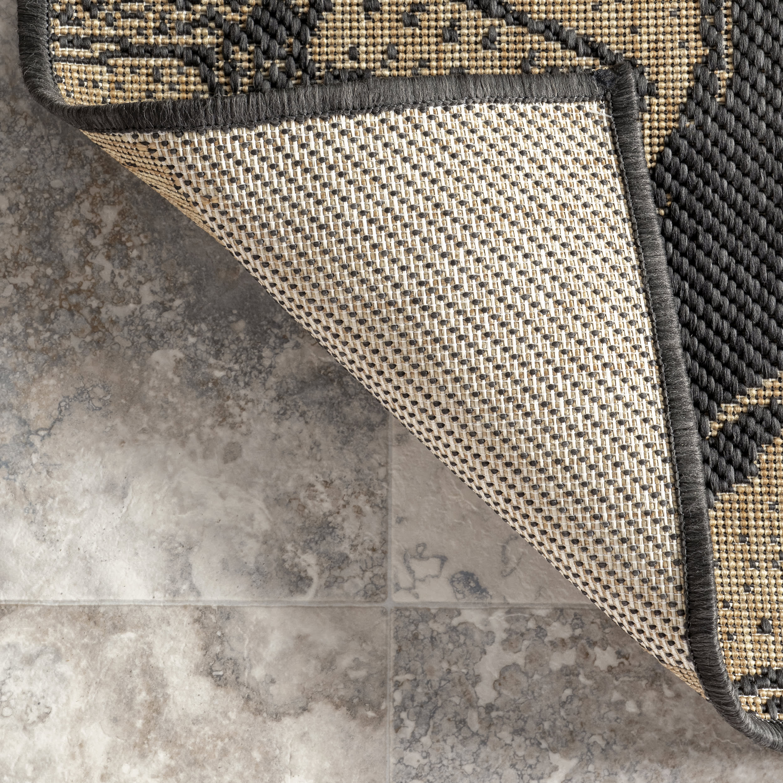 Coralie Starfish Indoor/Outdoor Rug | Dark Grey - Image 6