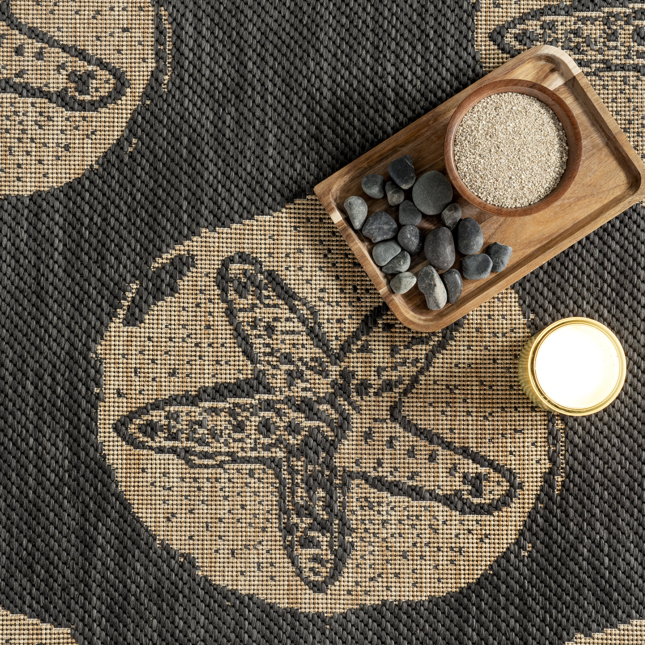 Coralie Starfish Indoor/Outdoor Rug | Dark Grey - Image 7