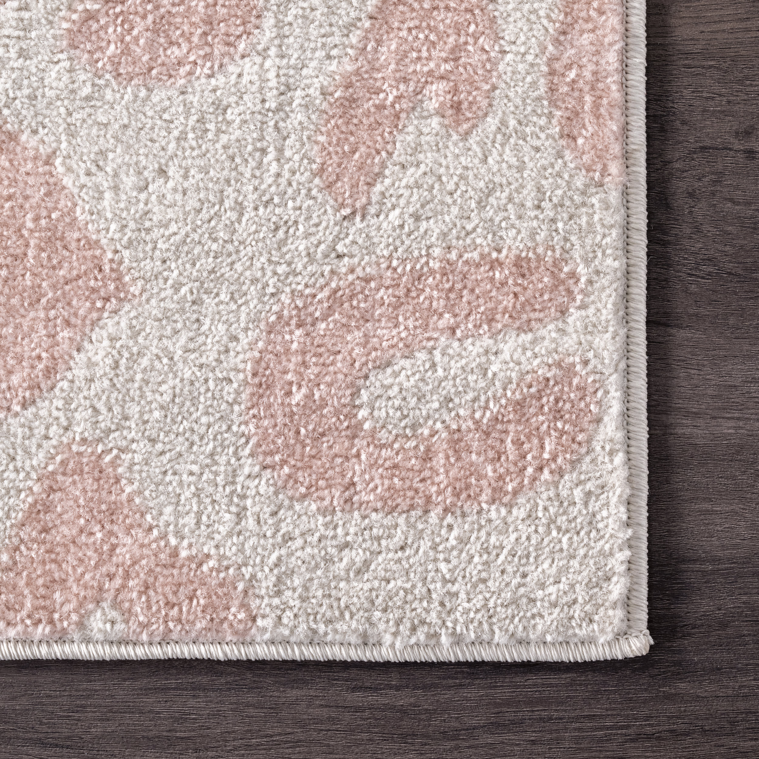 Coraline Leopard Printed Rug | Baby Pink - Image 3