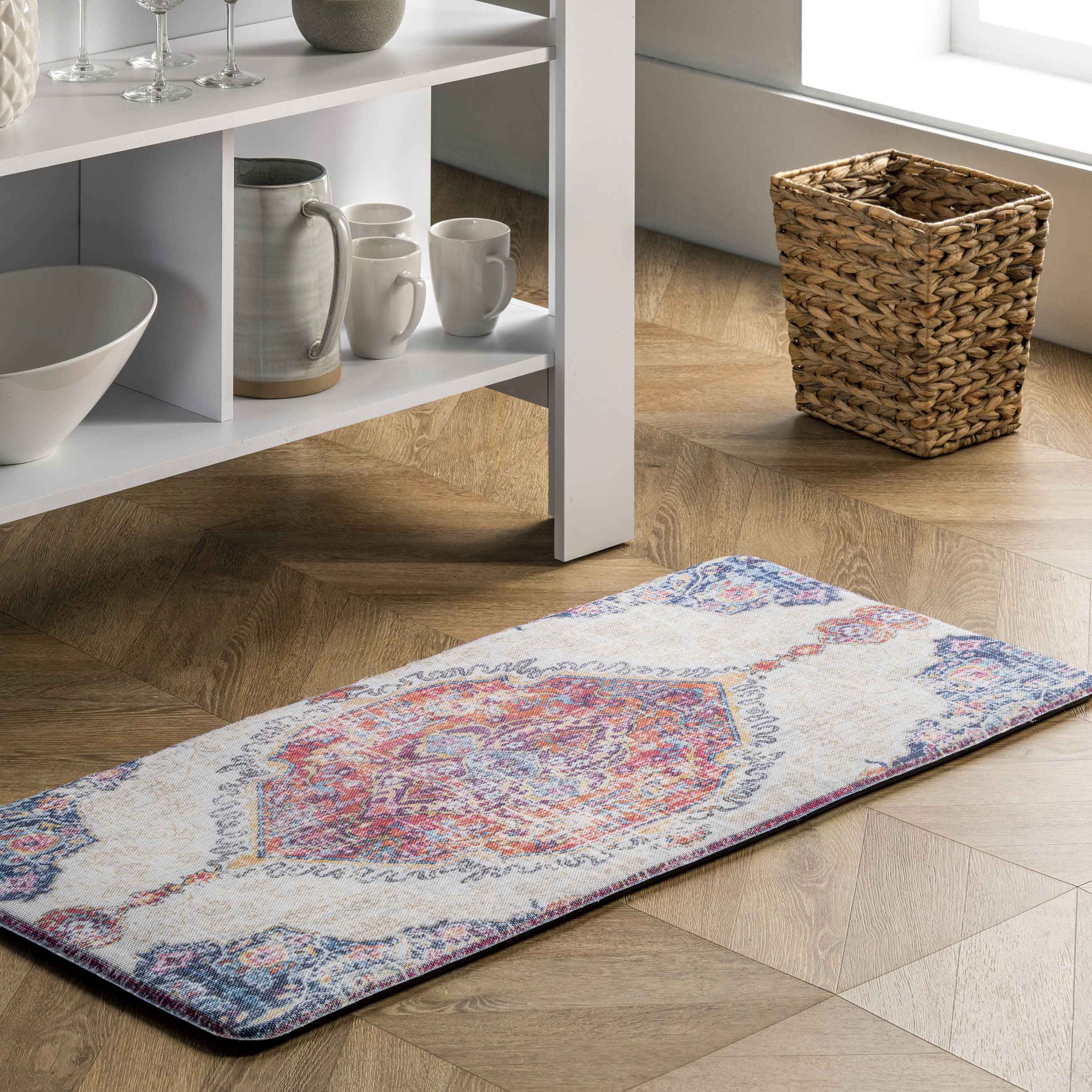 Corinthian Medallion Printed Anti-Fatigue Mat | Rust - Image 2