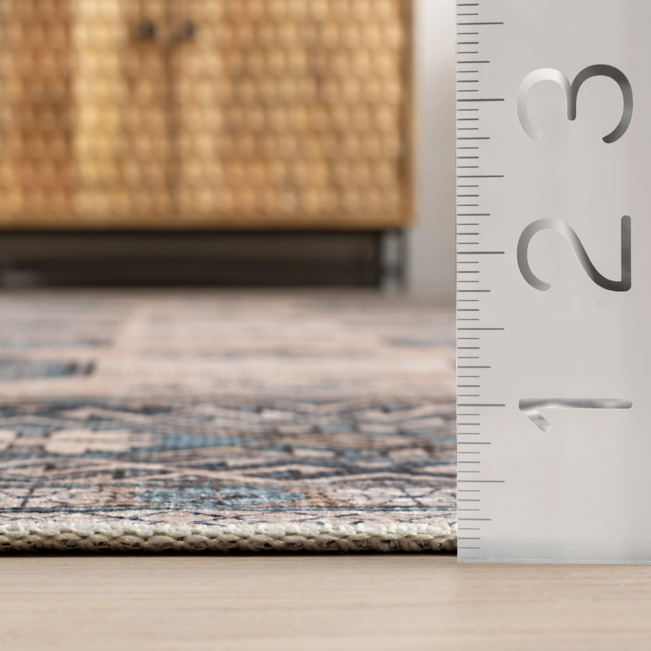 Cornelia Jewel Spill Proof Washable Rug | Turquoise - Image 5