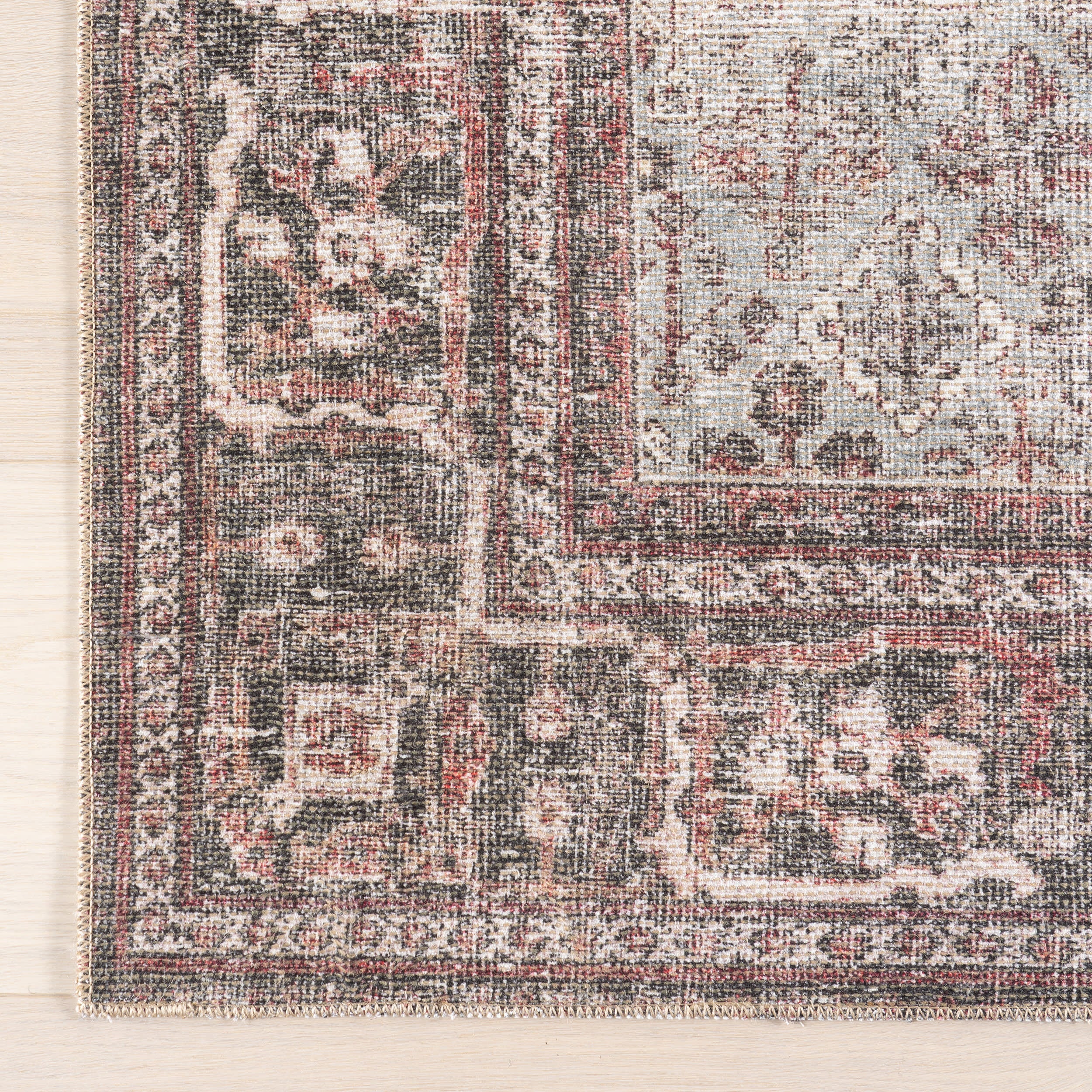 Cosette Vintage Rug | Burgundy - Image 4