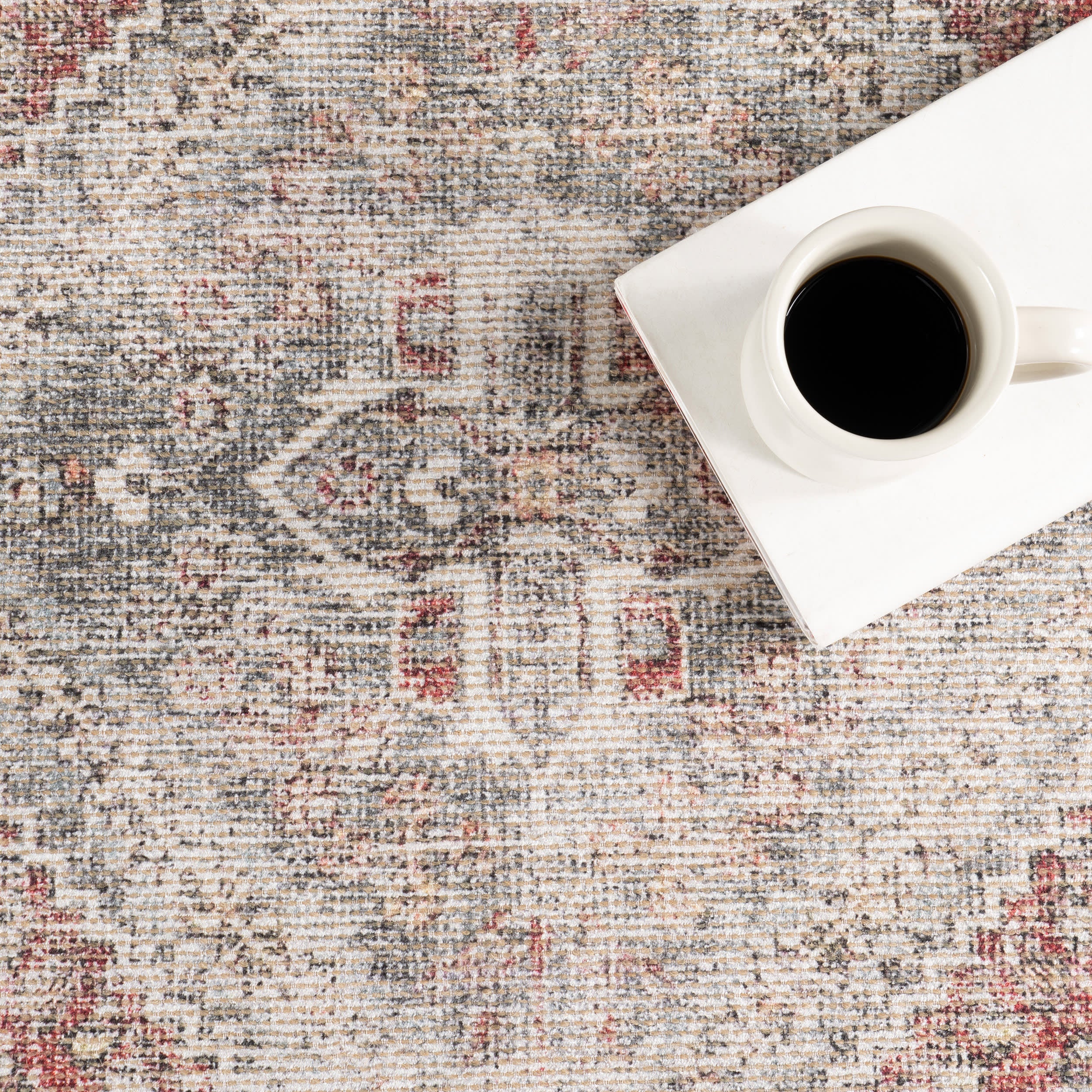 Cosette Vintage Rug | Burgundy - Image 7