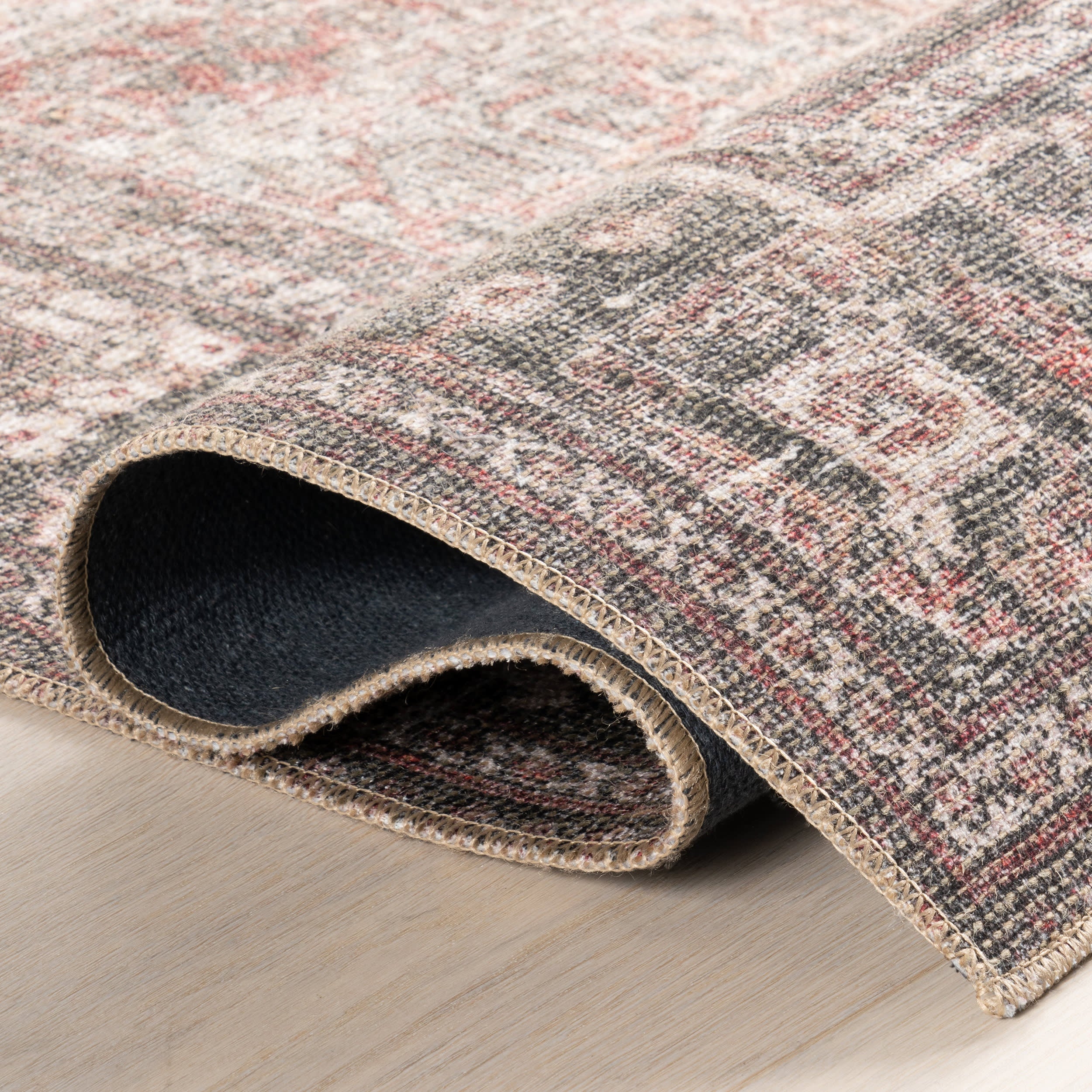 Cosette Vintage Rug | Burgundy - Image 8