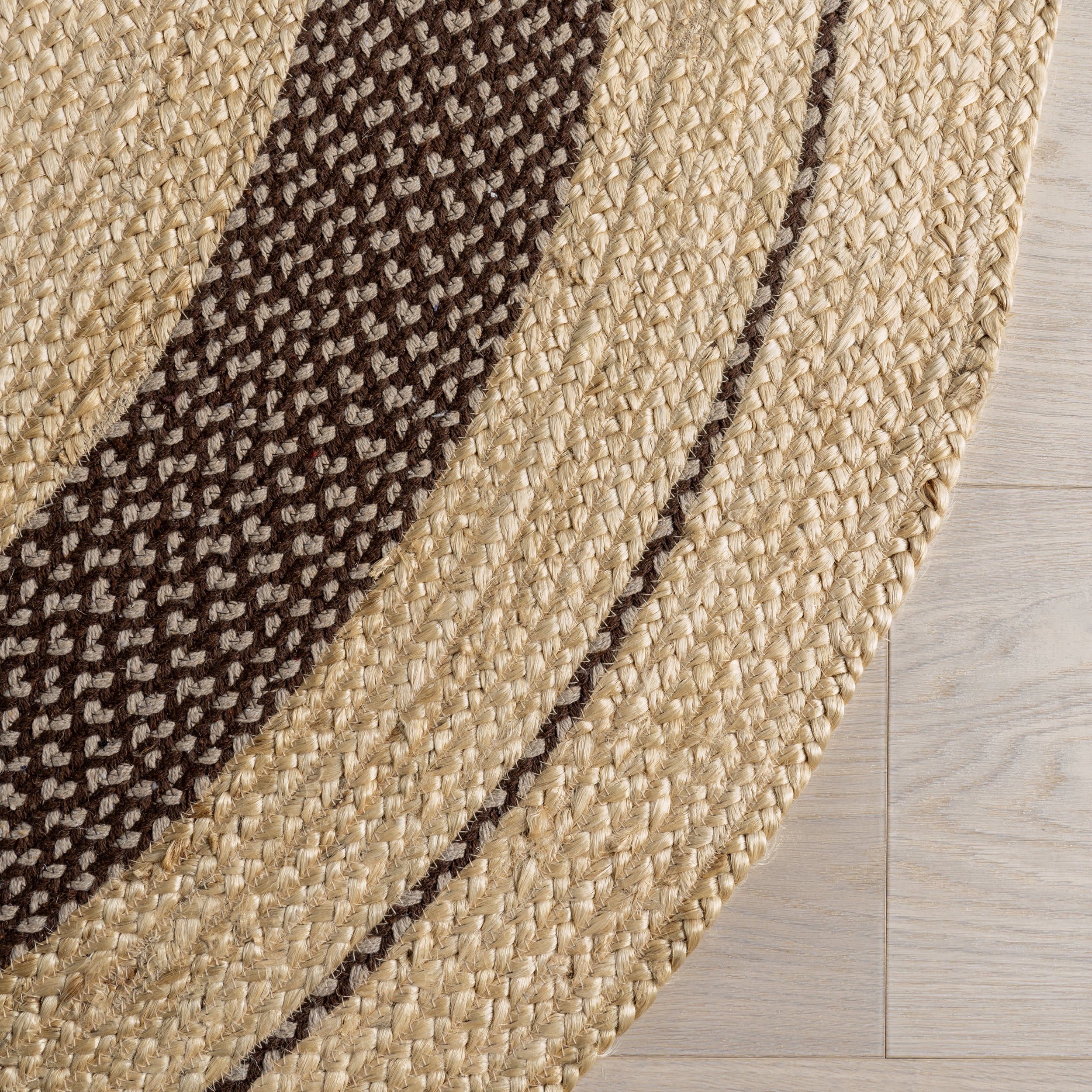 Cottage Oval Jute Rug | Dark Brown - Image 4