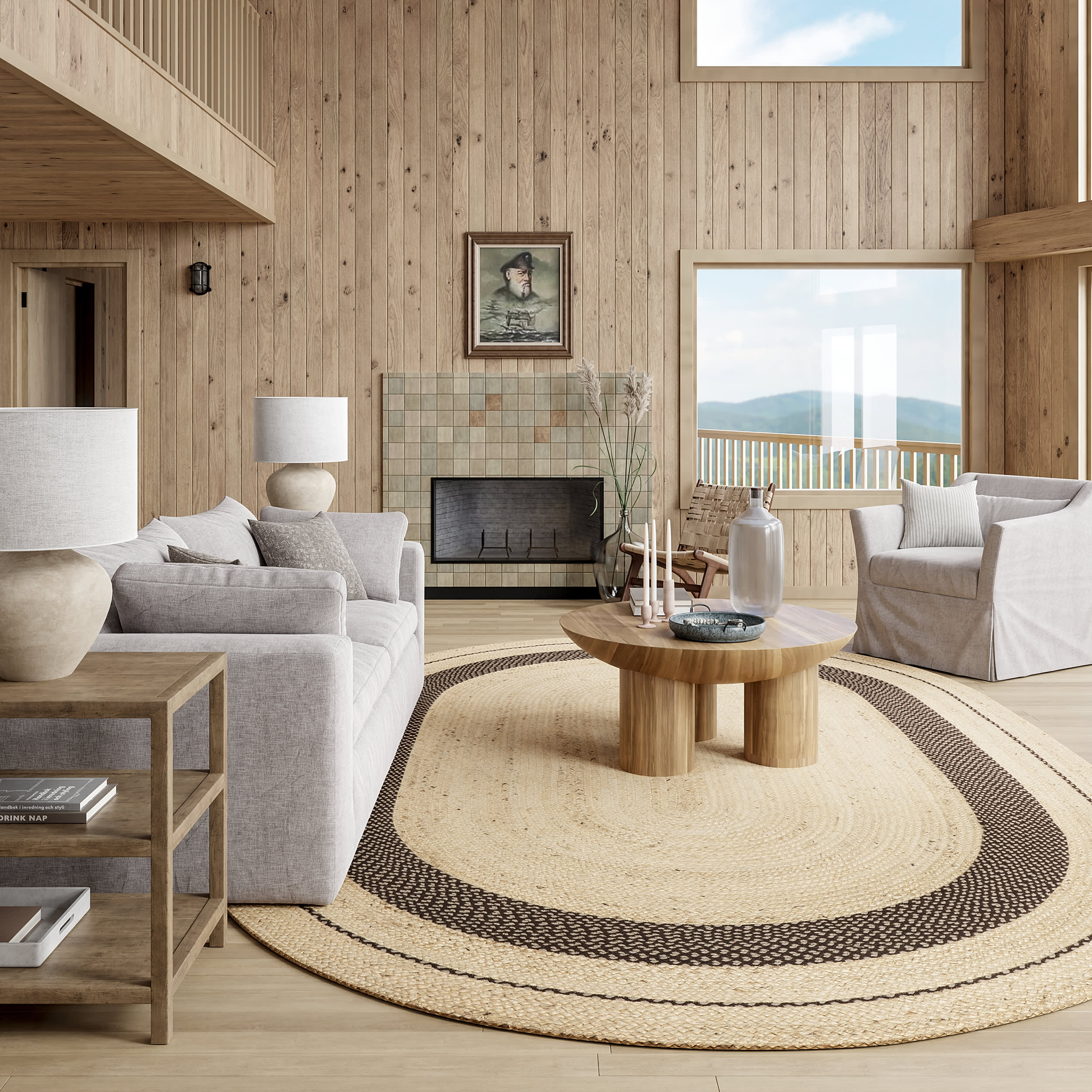 Cottage Oval Jute Rug | Dark Brown - Image 8
