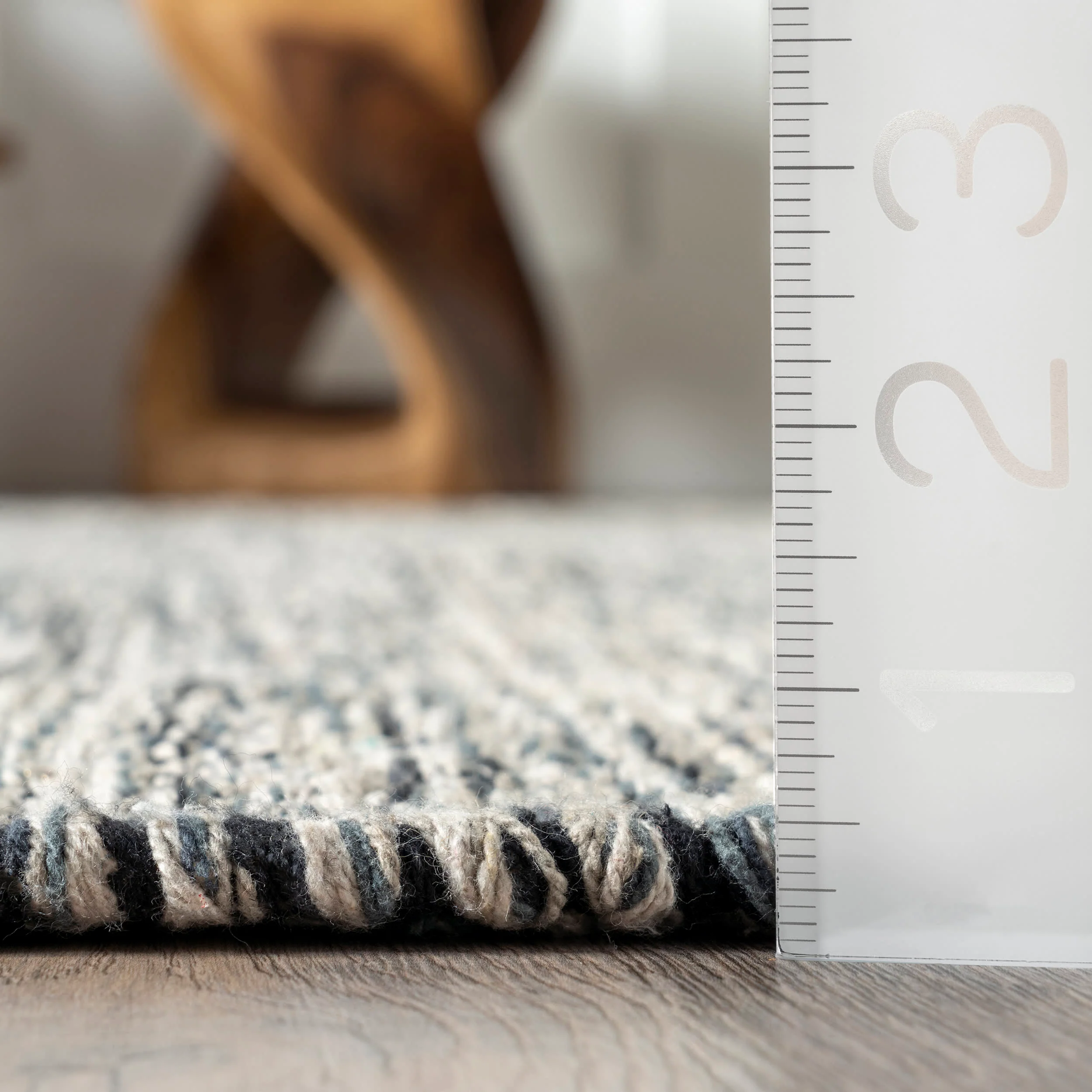 Cotton Solid Flatweave Rug | Grey - Image 5