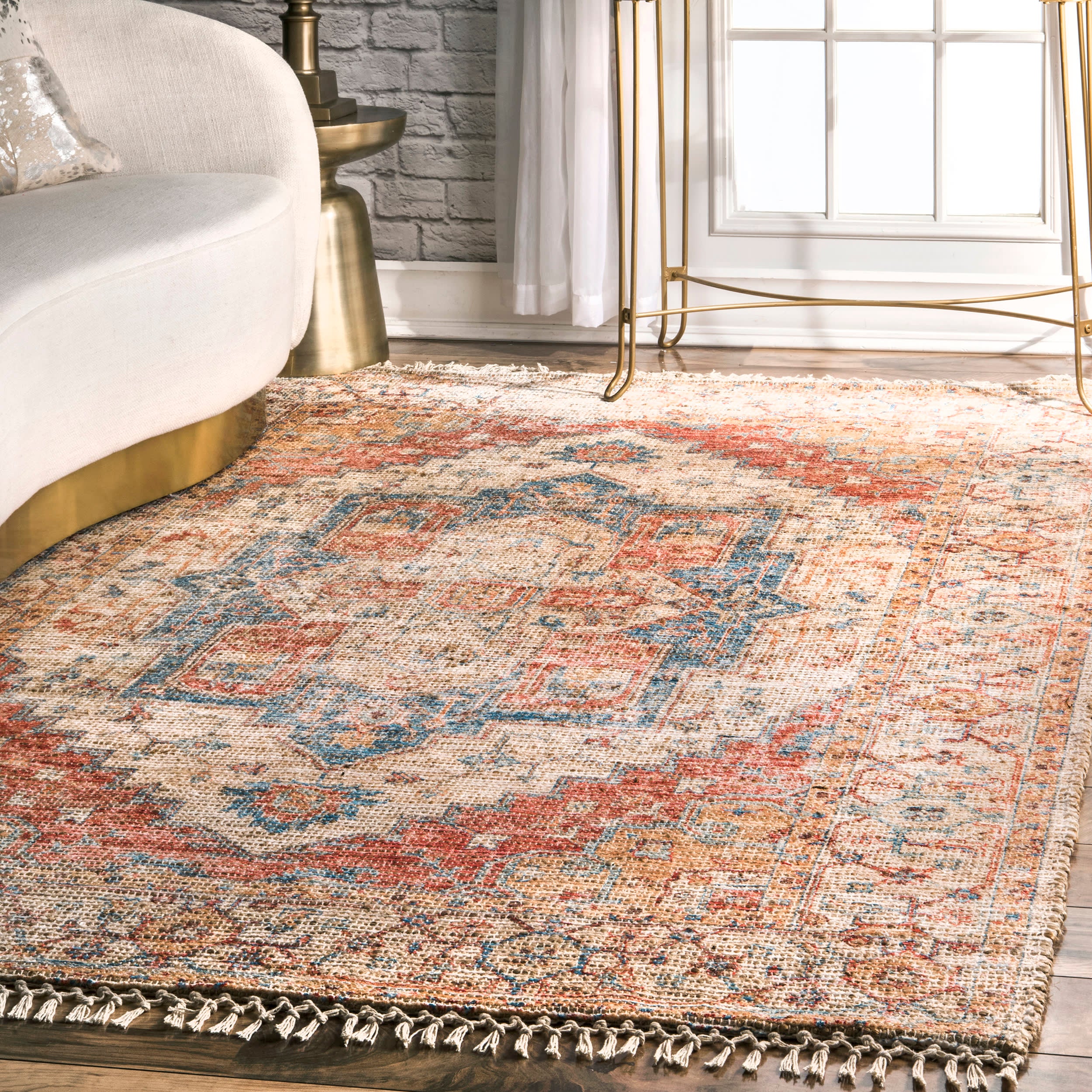 Court Medallion Tassel Rug | Multicolor - Image 2