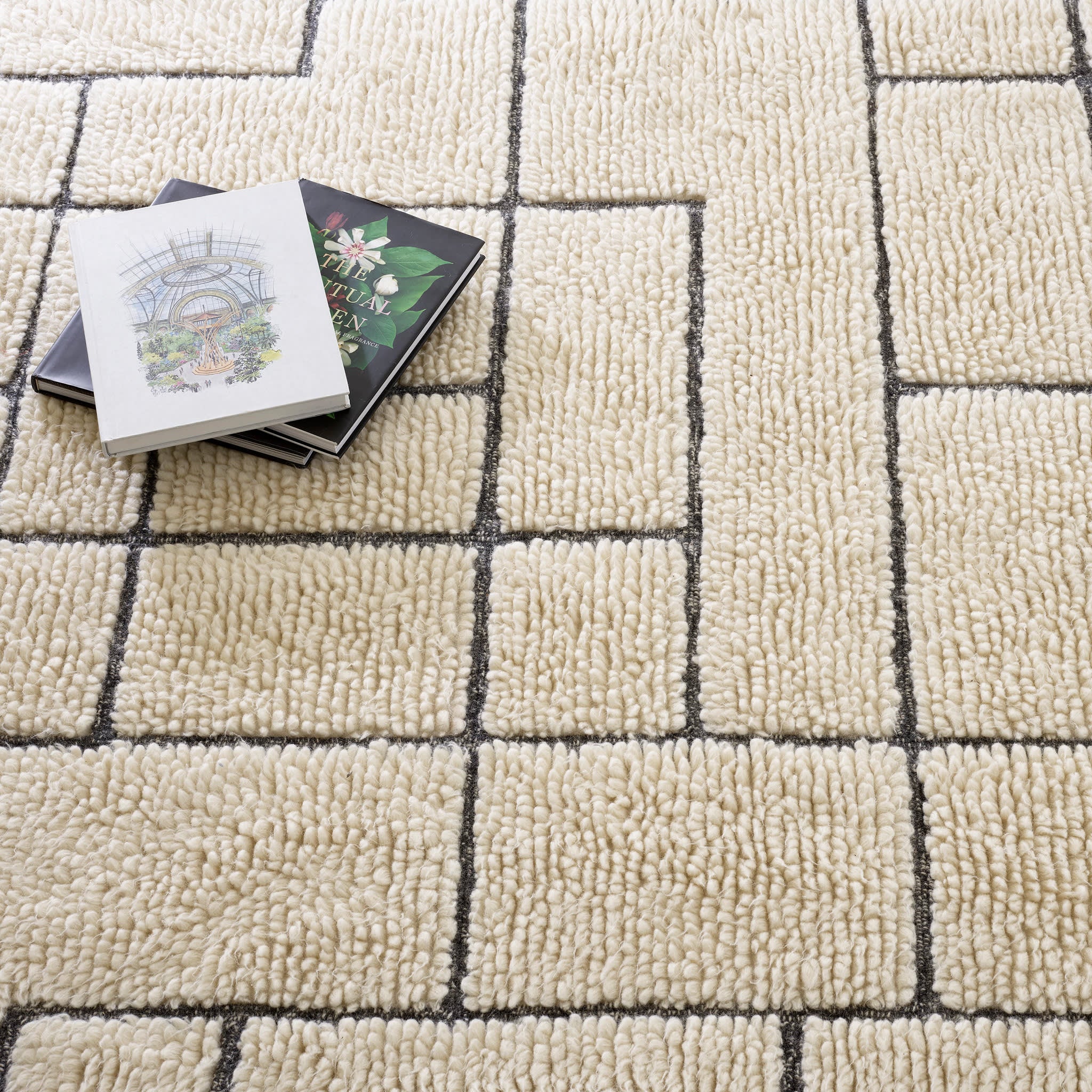Cowan Hand Tufted Wool Rug | Ivory/Grey - Image 4