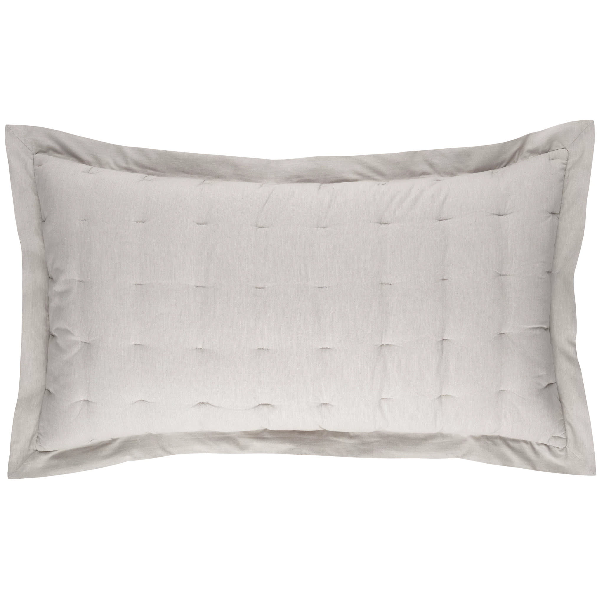 Cozy Cotton Puff Sham | Dove Grey - Image 2
