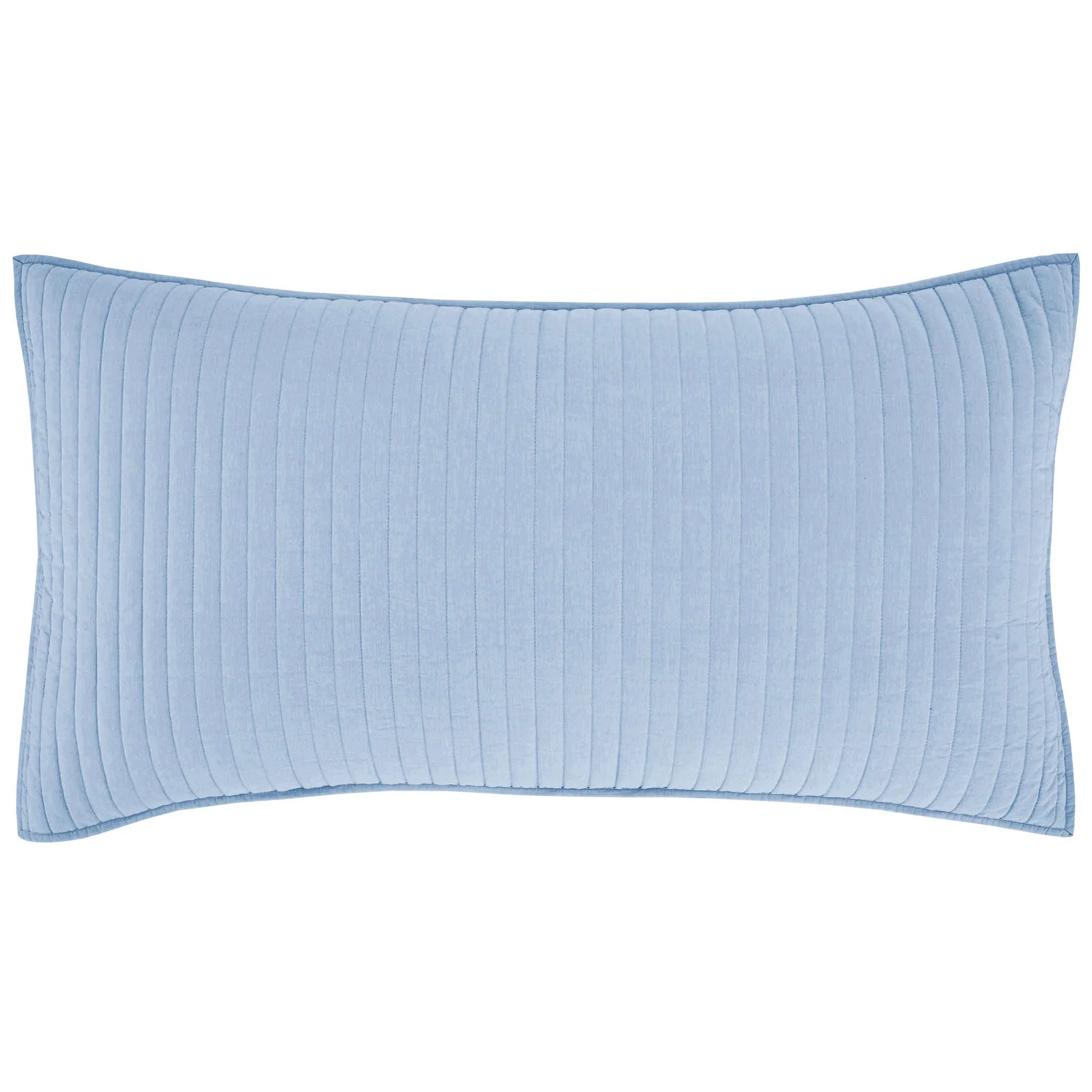 Cozy Cotton Quilted Sham | French Blue - Image 2