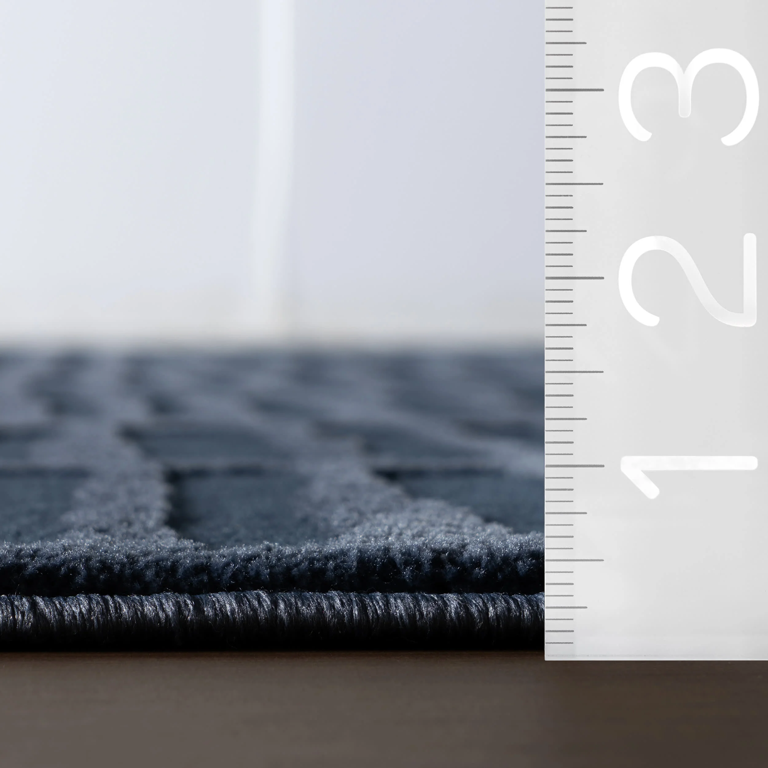 Cranbury Plush Textured Washable Rug | Blue - Image 5