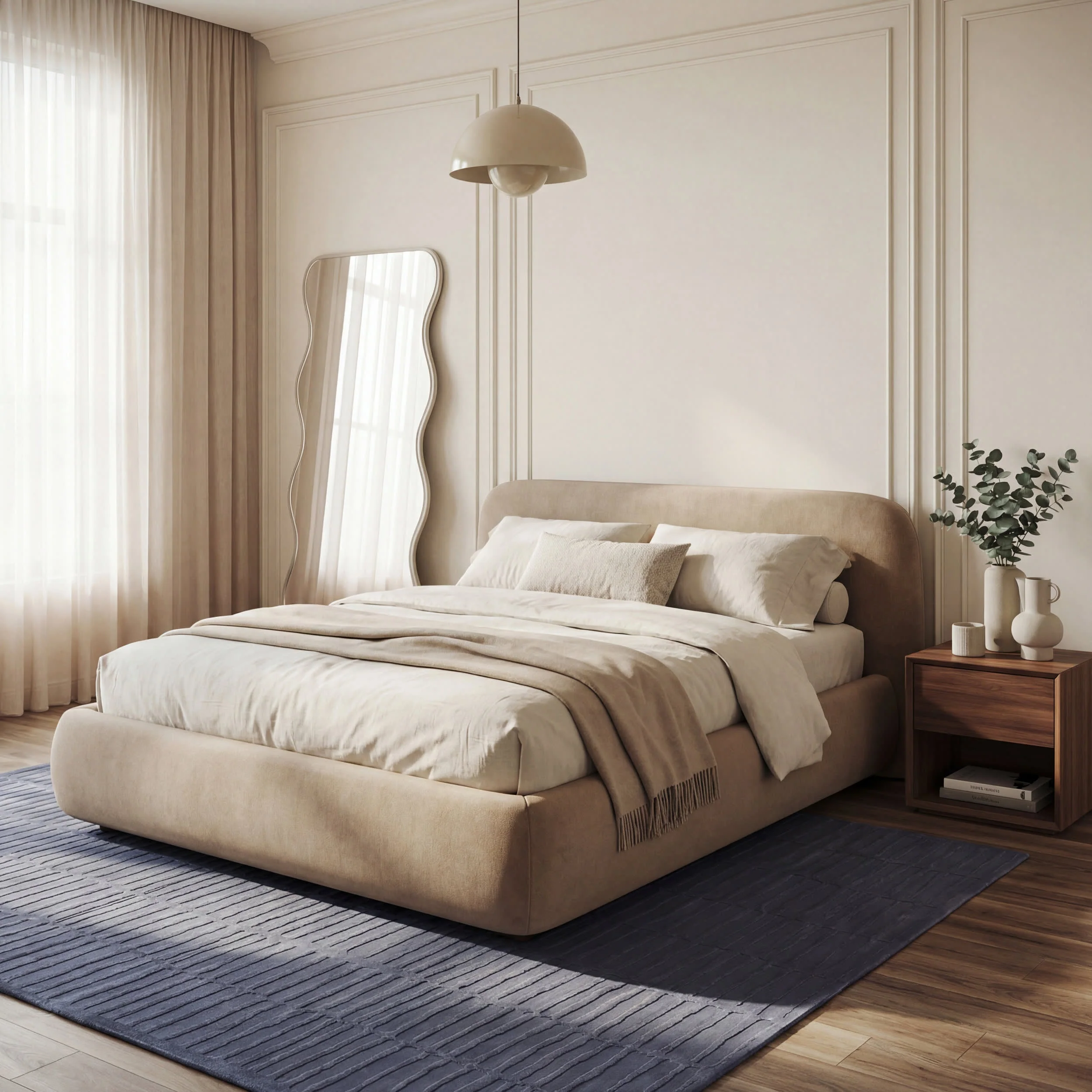 Cranbury Plush Textured Washable Rug | Blue - Image 9
