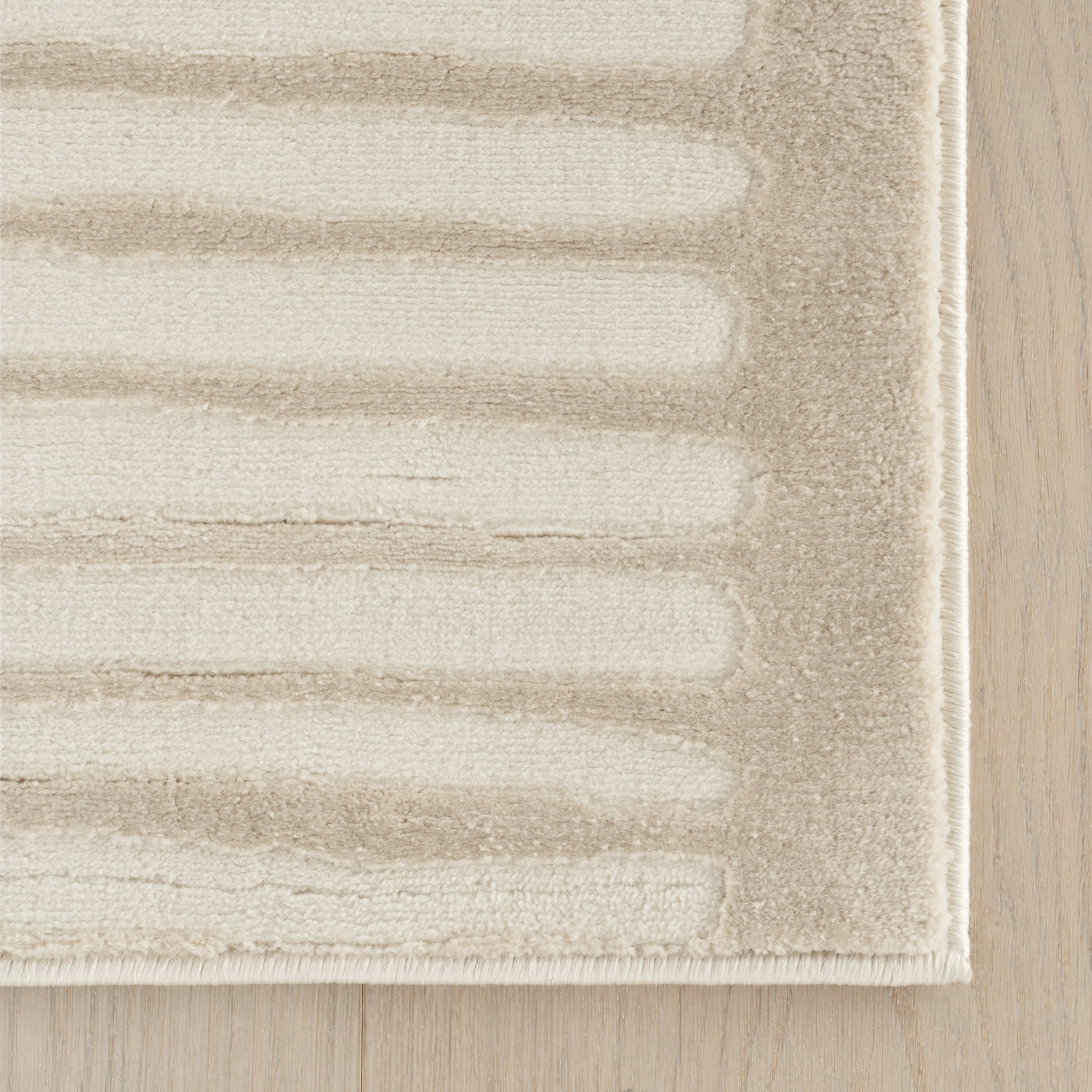Cranbury Plush Textured Washable Rug | Cream - Image 4