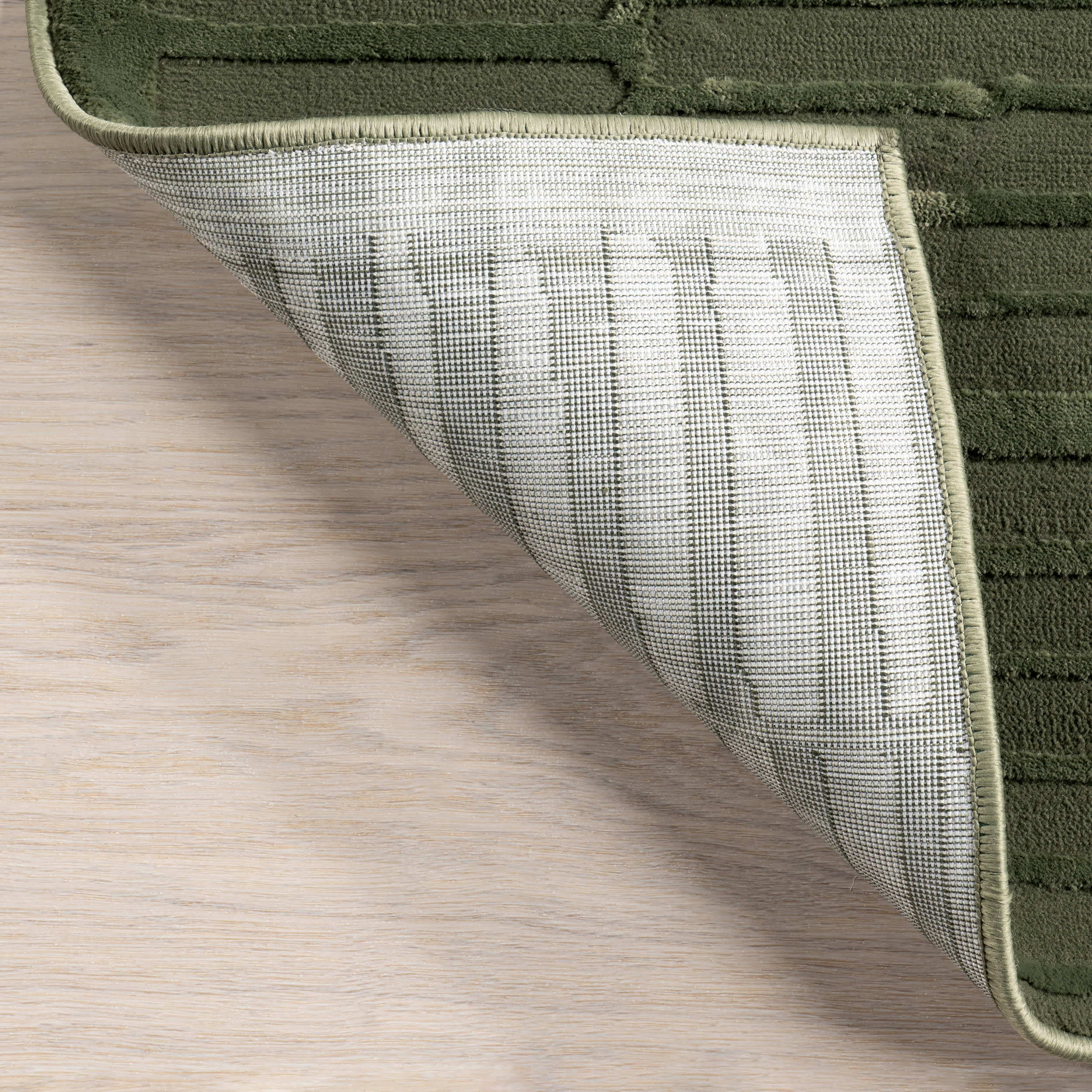 Cranbury Plush Textured Washable Rug | Green - Image 6
