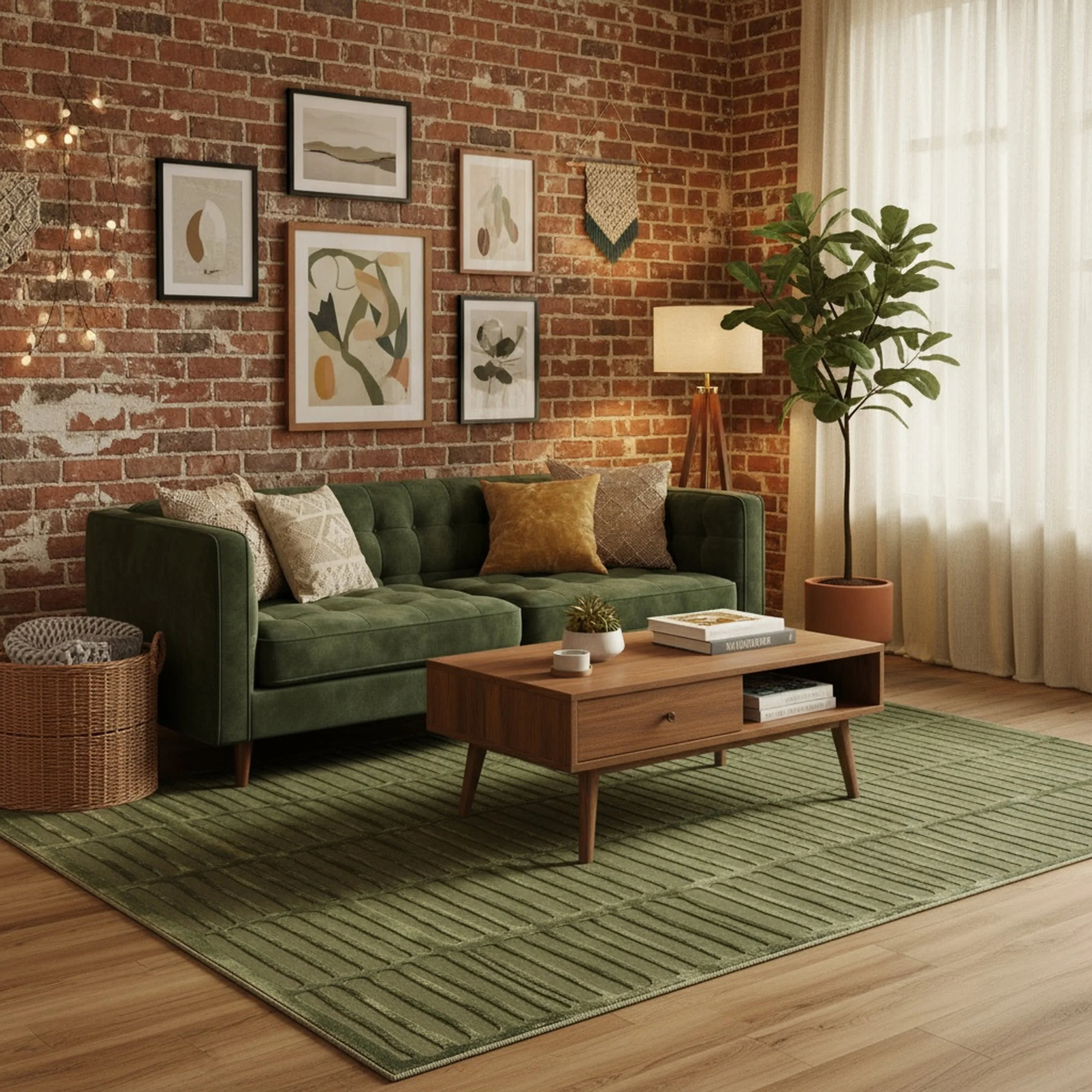 Cranbury Plush Textured Washable Rug | Green - Image 8