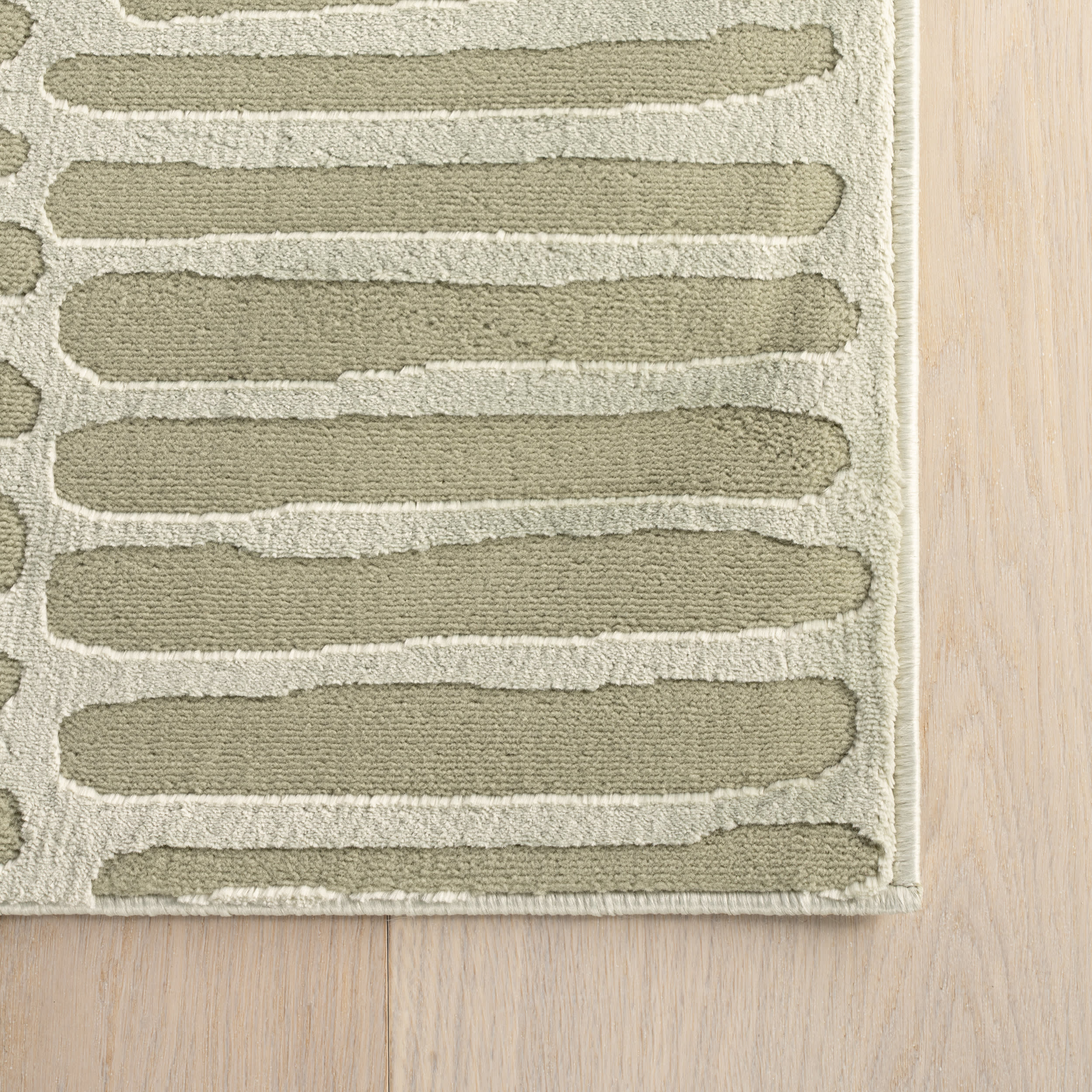 Cranbury Plush Textured Washable Rug | Light Green - Image 3