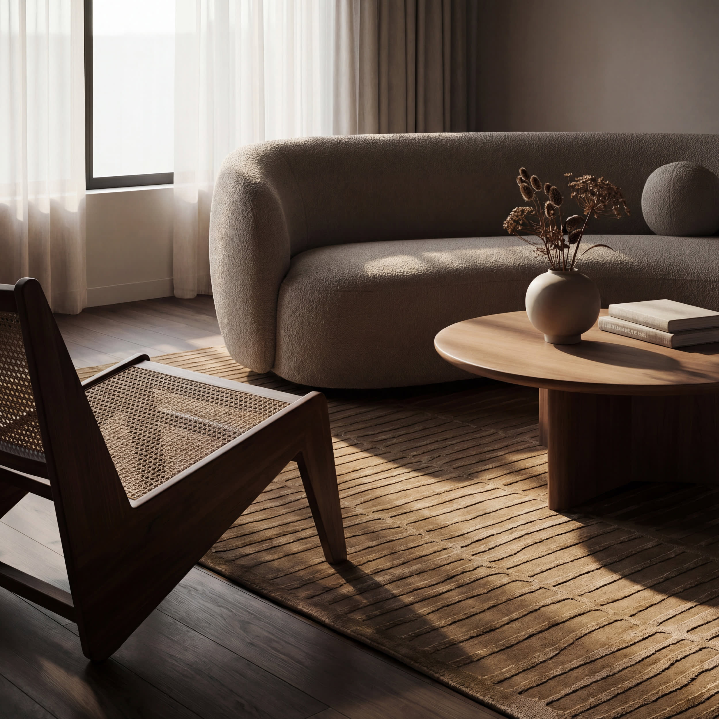Cranbury Plush Textured Washable Rug | Sand - Image 5