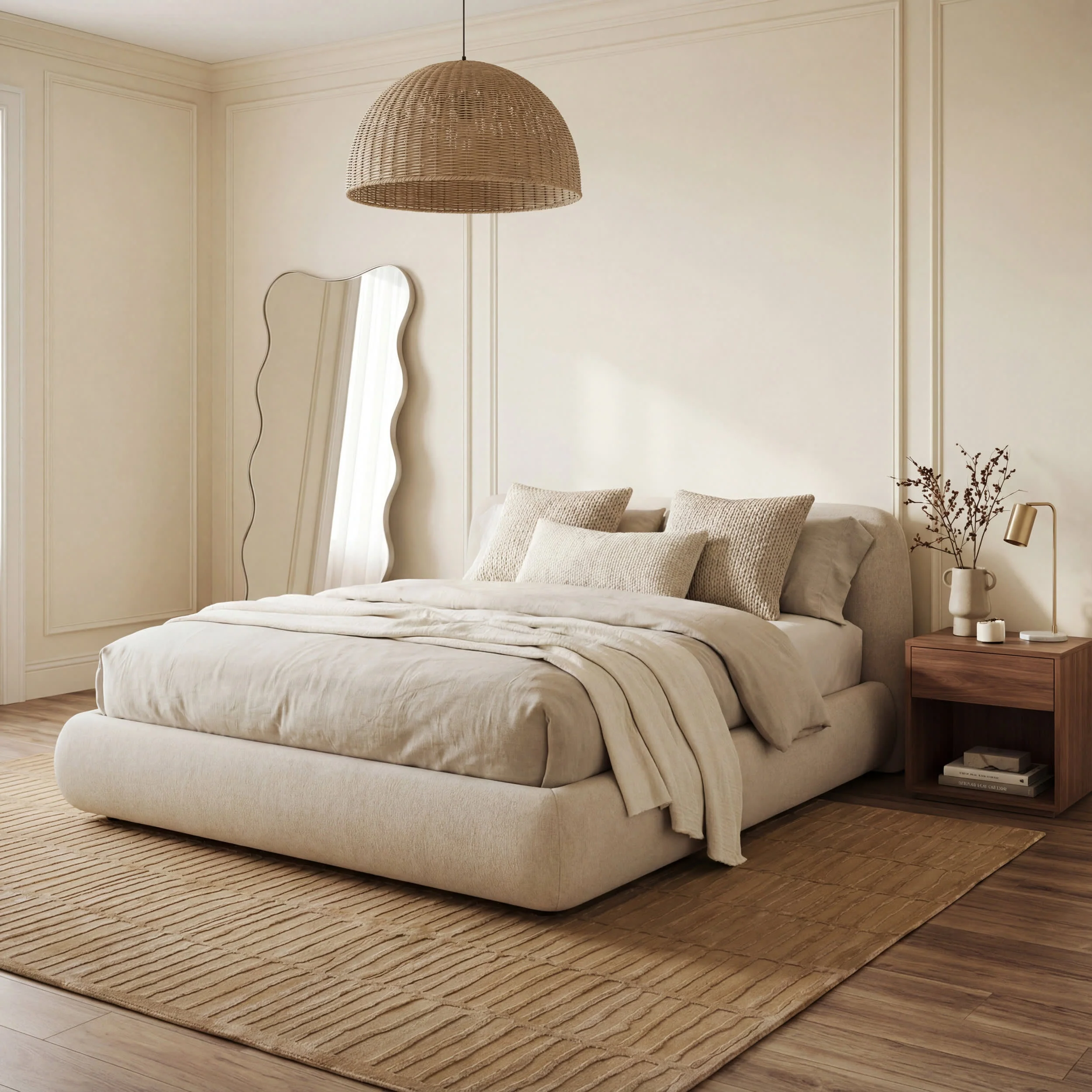 Cranbury Plush Textured Washable Rug | Sand - Image 9