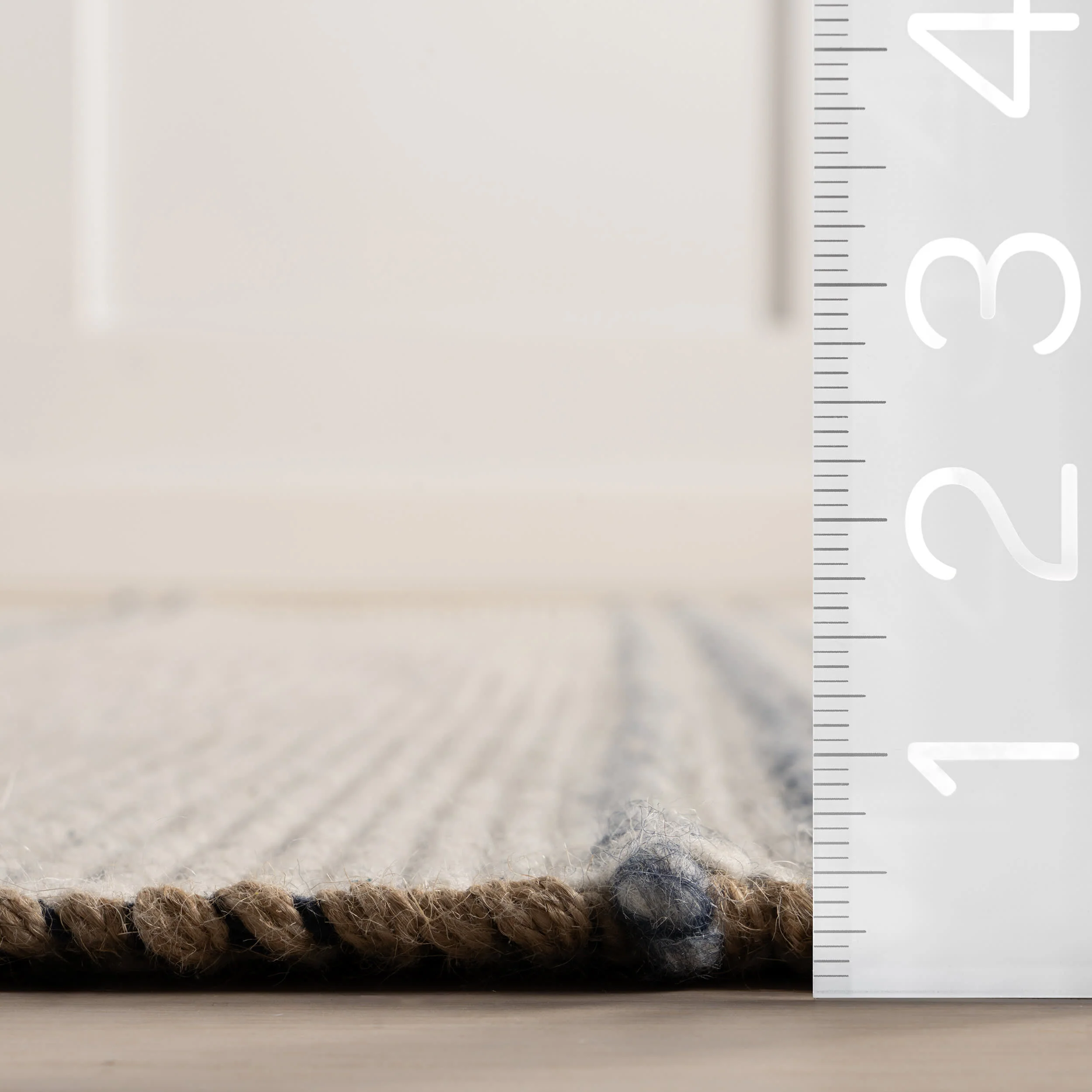 Cressida Striped Rug | Ivory - Image 6