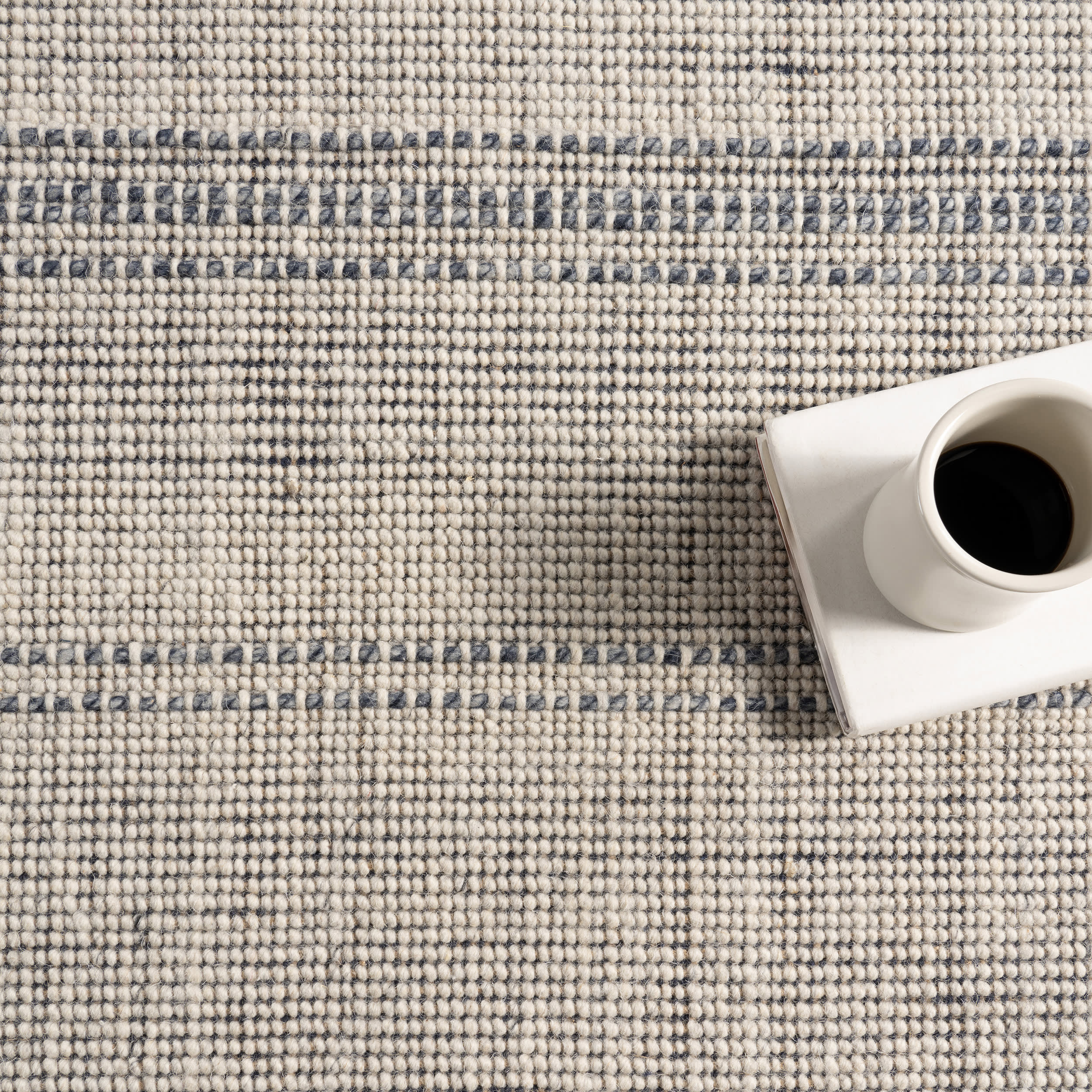 Cressida Striped Rug | Ivory - Image 8