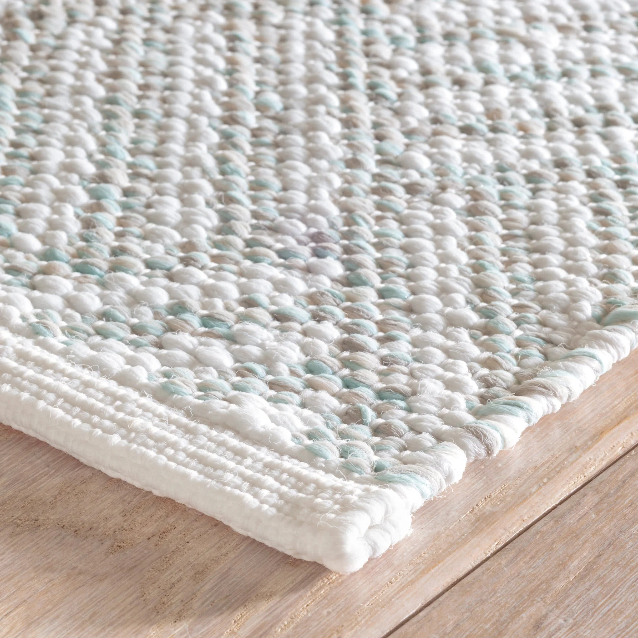 Crisscross Handwoven Indoor/Outdoor Rug | Ocean - Image 5