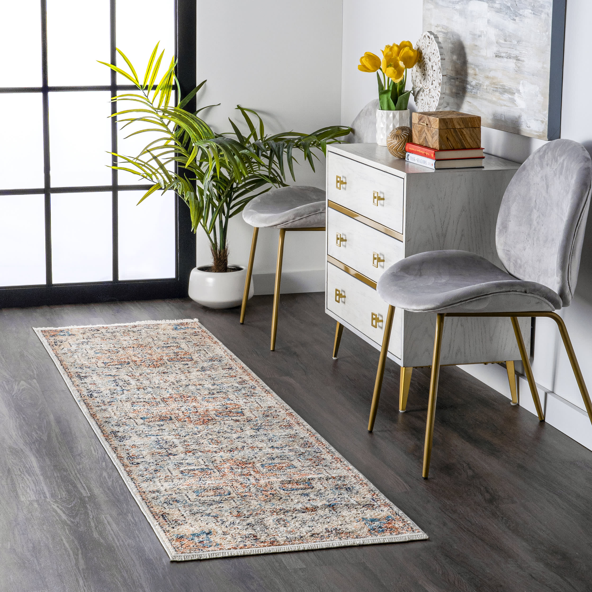 Croix Medallion Rug | Beige - Image 2