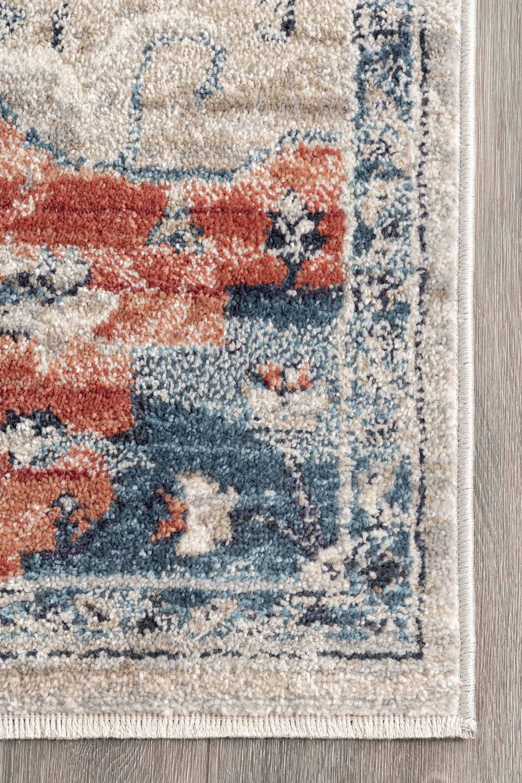 Croix Medallion Rug | Blue - Image 3