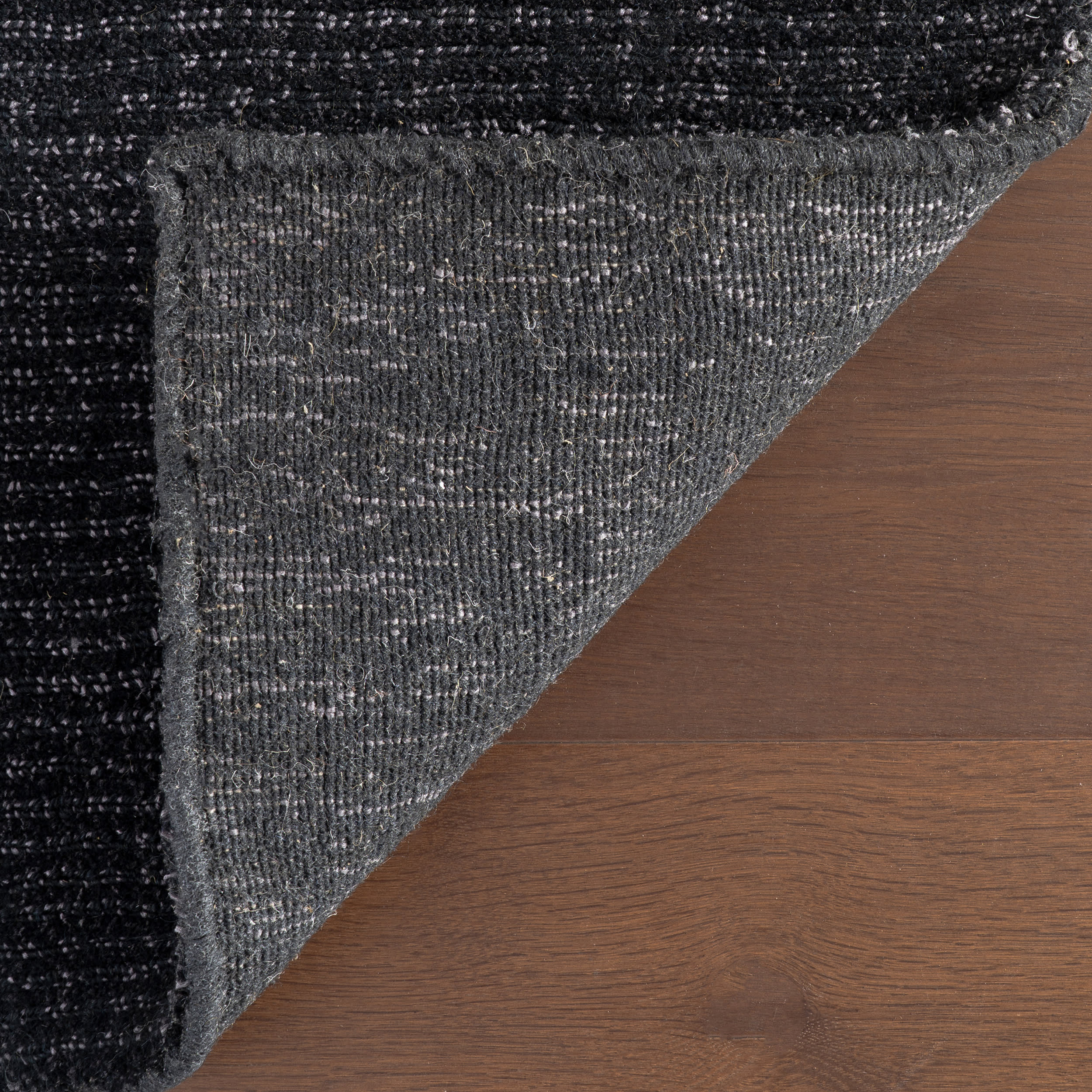 Crosby Solid Wool Rug by Nate Berkus | Black - Image 6