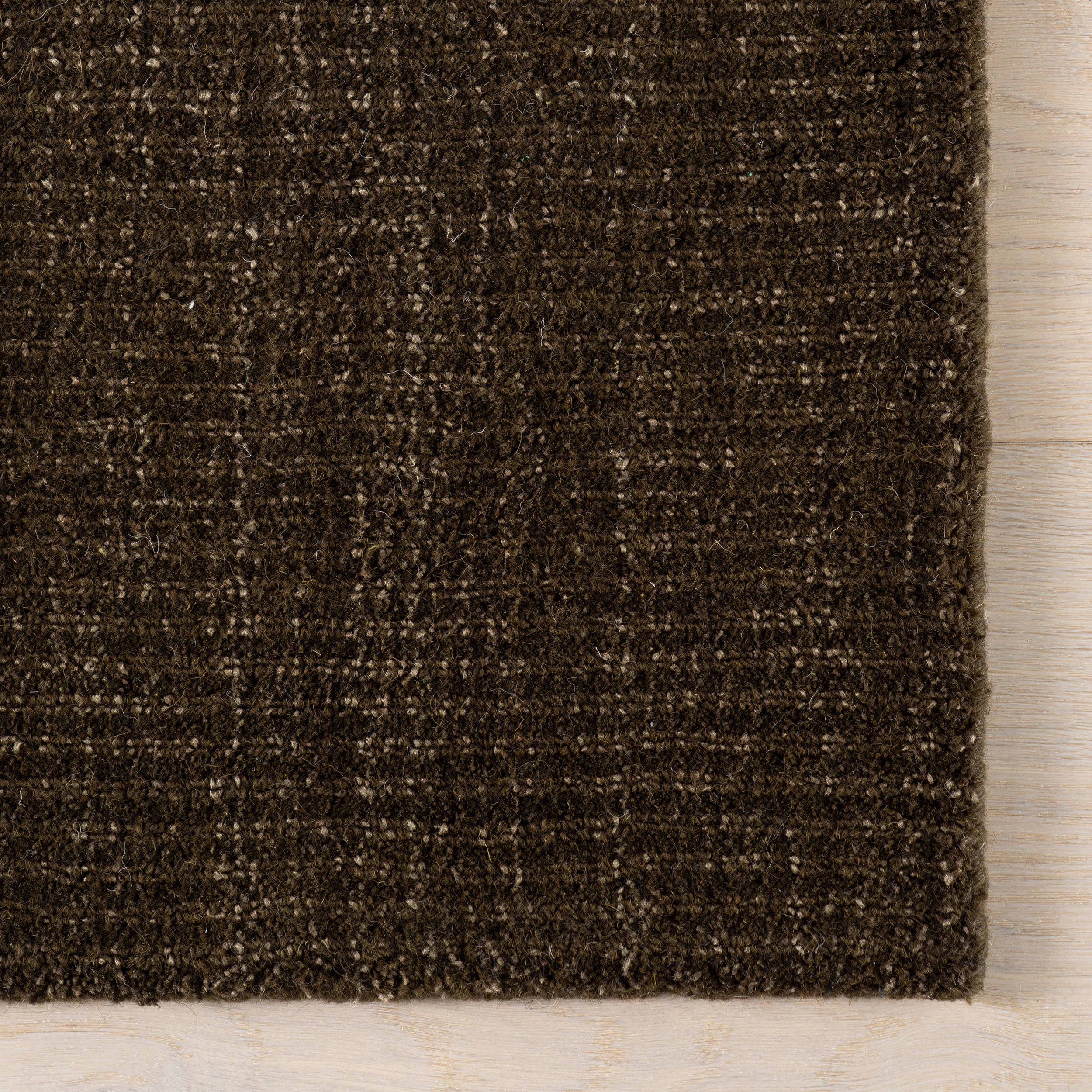 Crosby Solid Wool Rug by Nate Berkus | Brown - Image 4