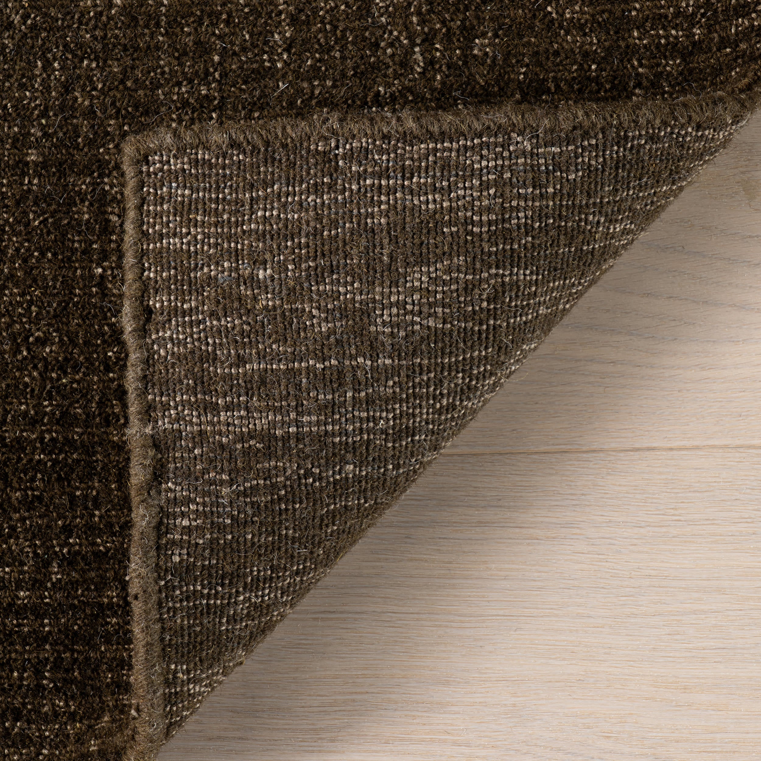 Crosby Solid Wool Rug by Nate Berkus | Brown - Image 6