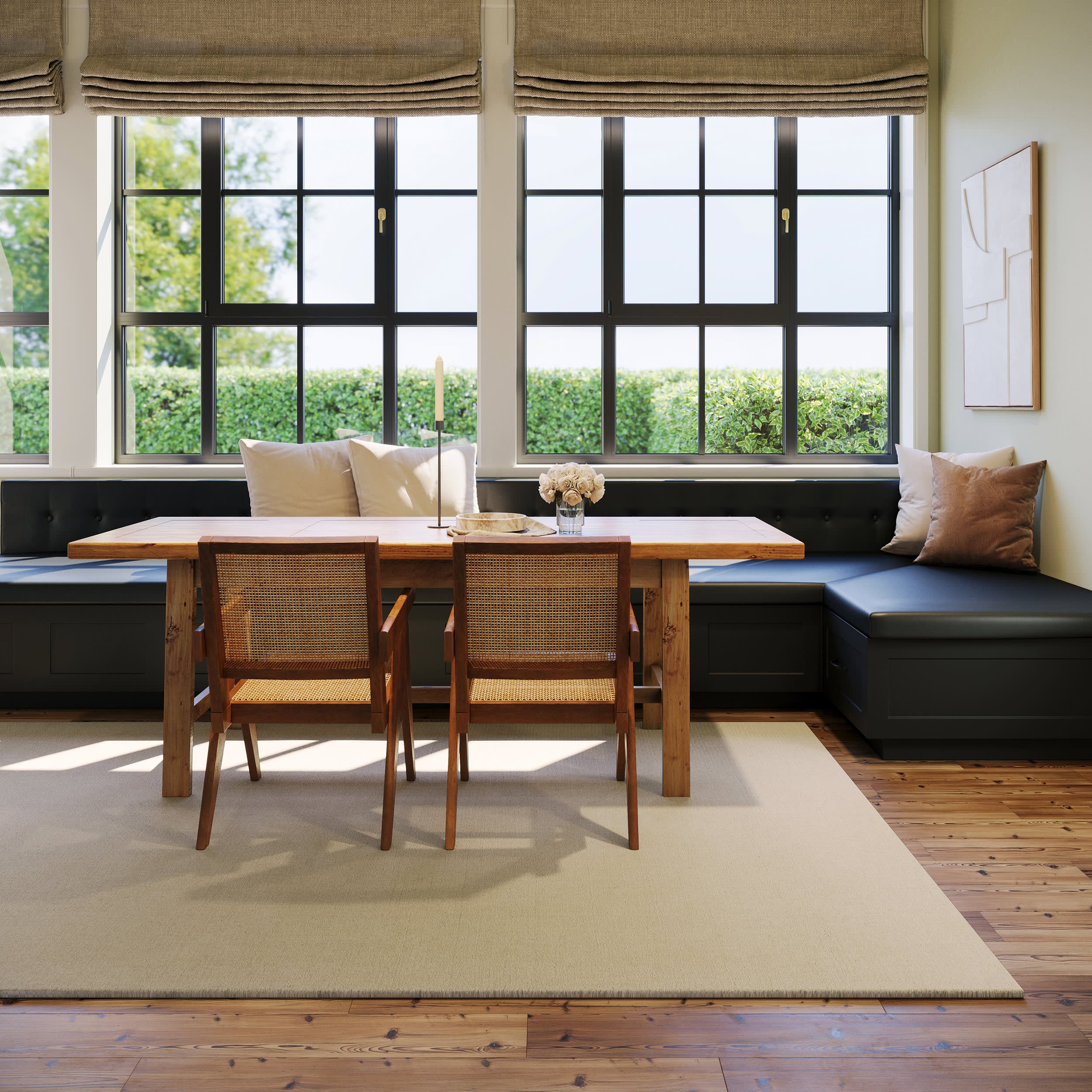 Crosby Solid Wool Rug by Nate Berkus | Cream - Image 2
