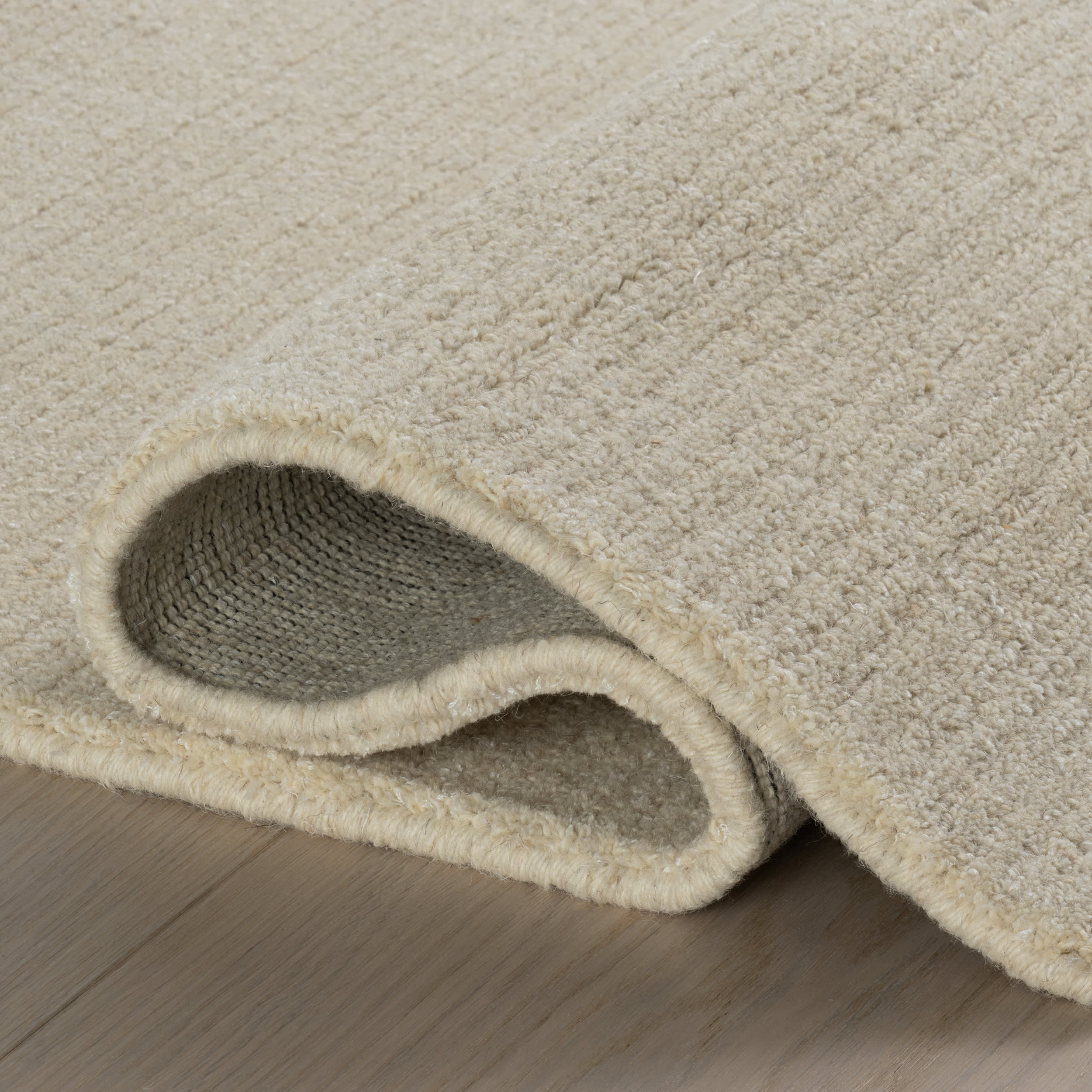 Crosby Solid Wool Rug by Nate Berkus | Cream - Image 8