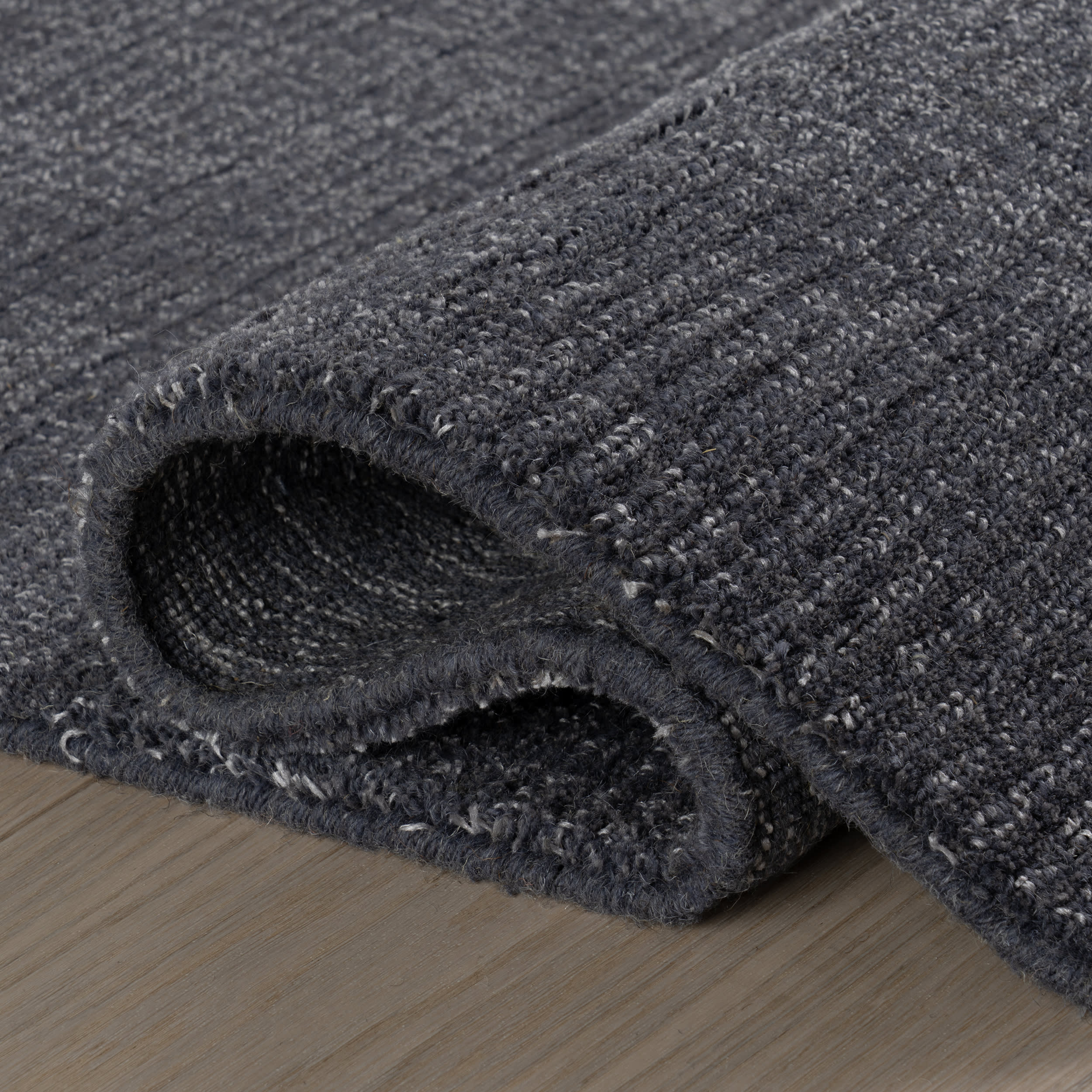 Crosby Solid Wool Rug by Nate Berkus | Slate Blue - Image 8