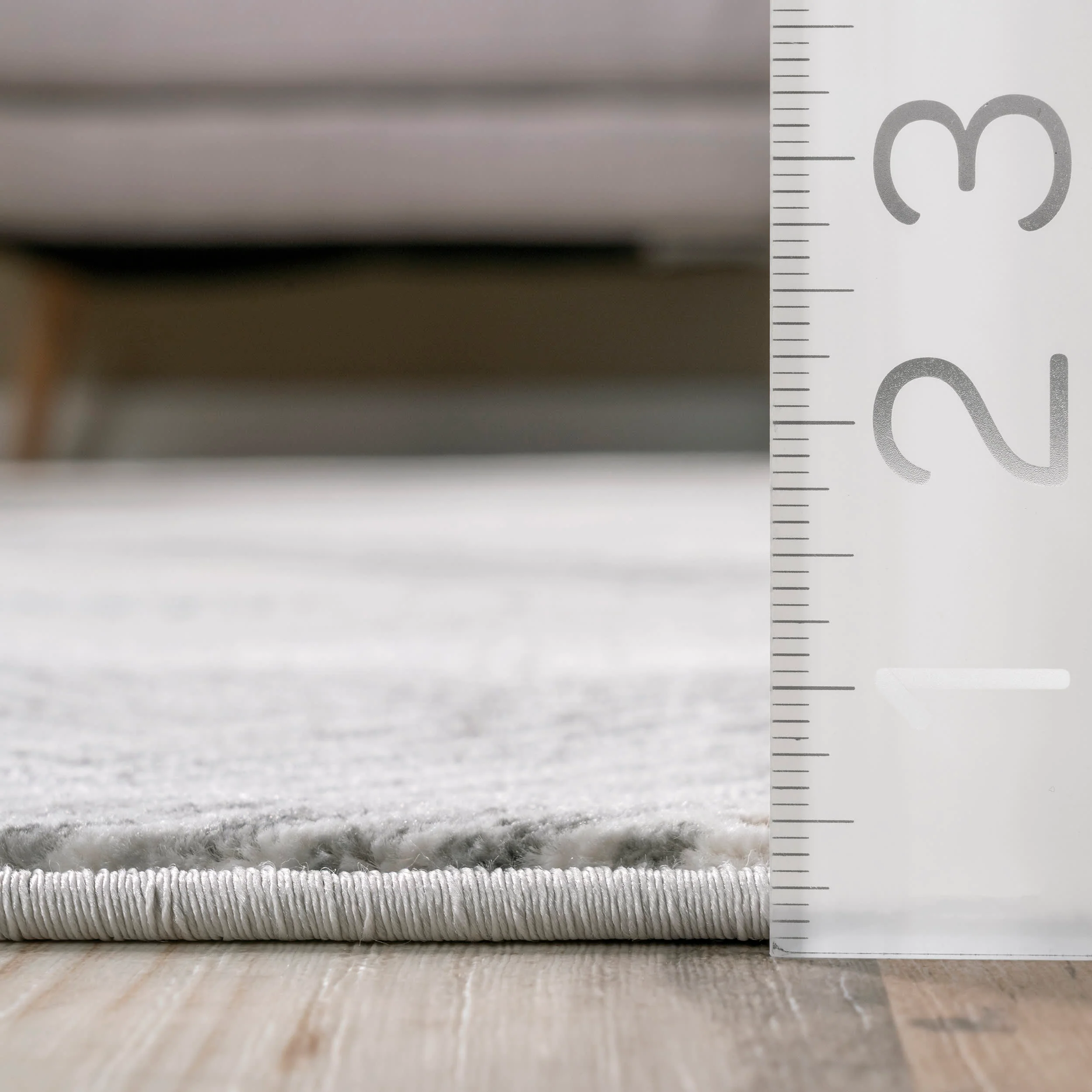 Crosshatched Lattice Rug | Light Grey - Image 5