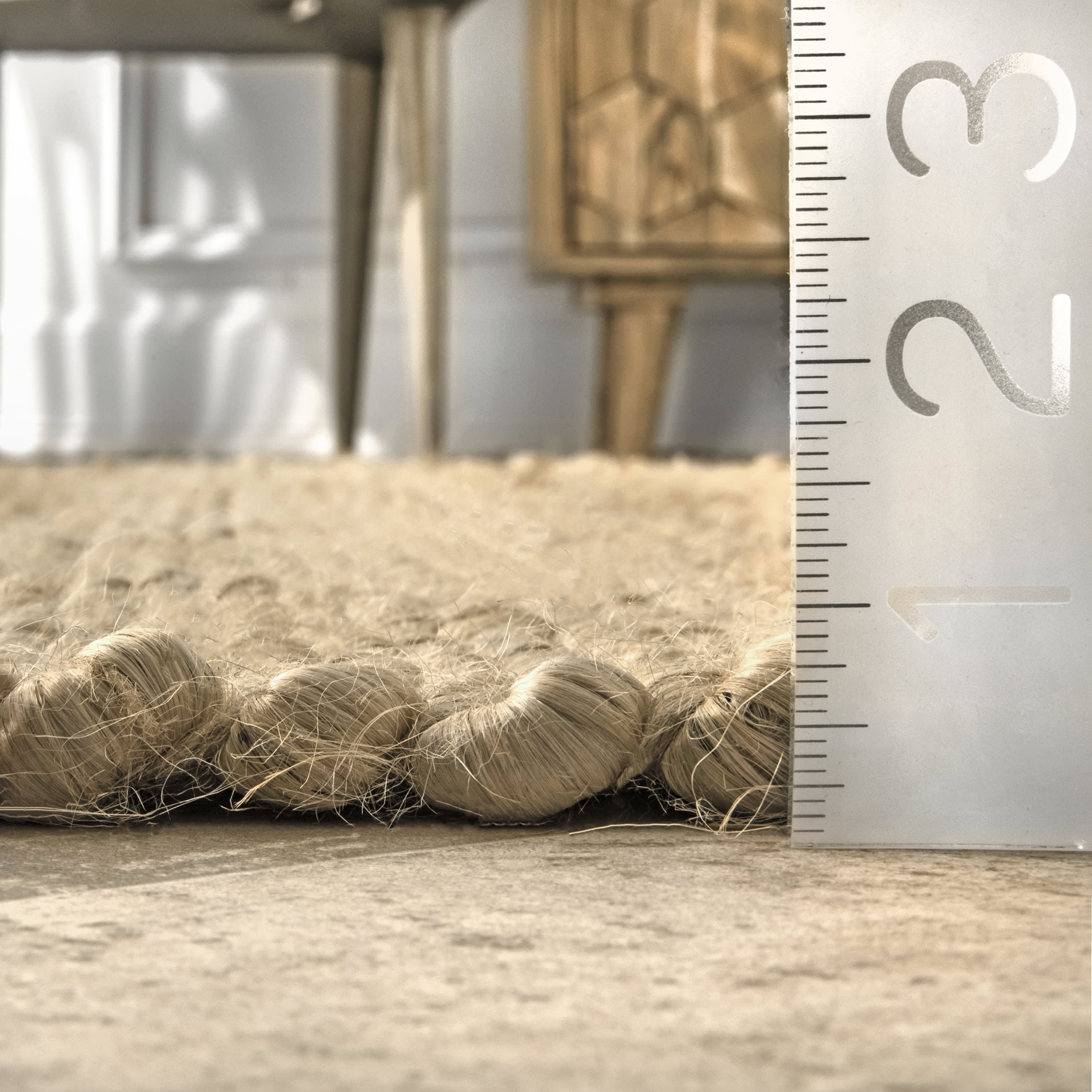 Dahlia Handspun Jute with Tassels Rug | Natural - Image 4
