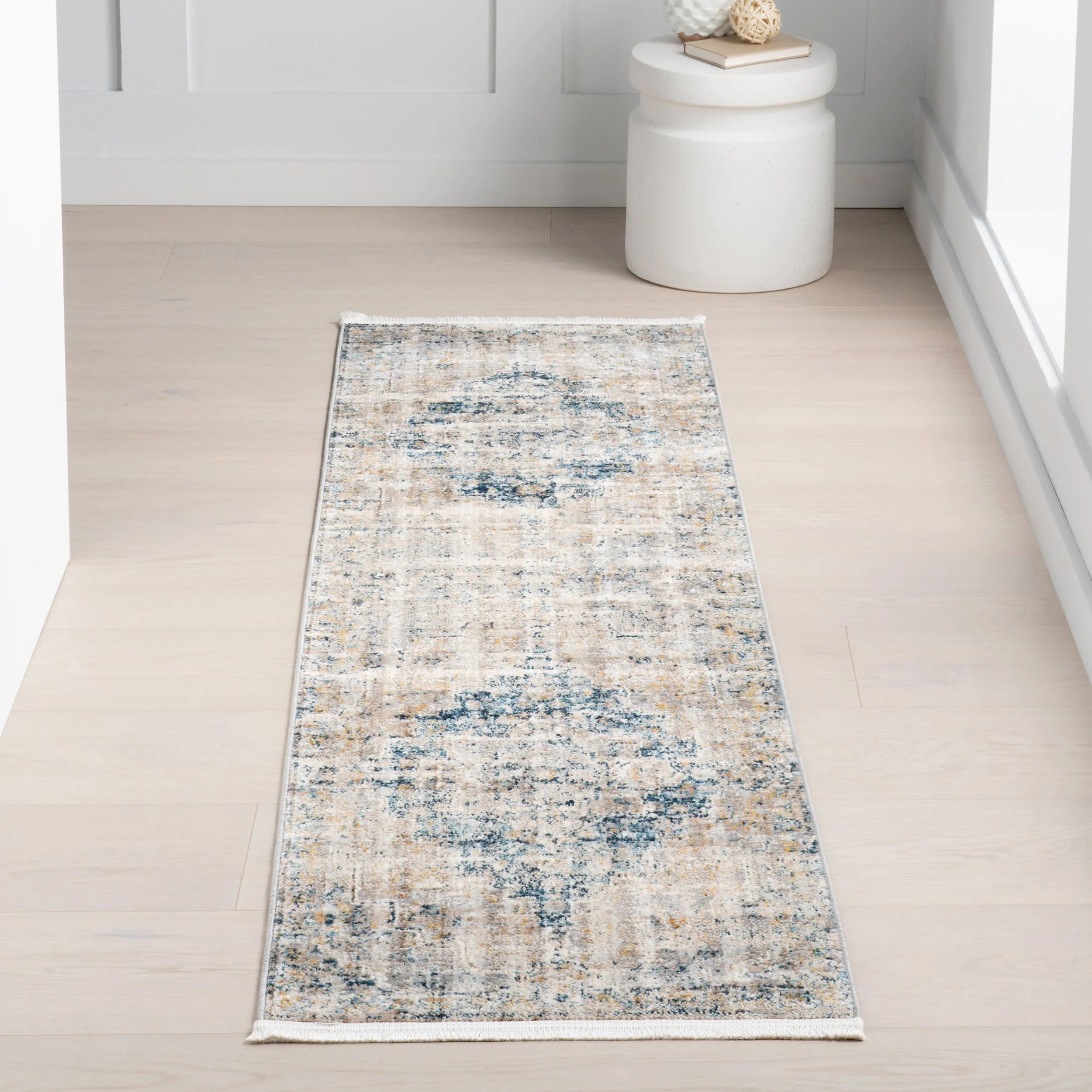 Dallas Vintage Medallion Rug | Blue - Image 2