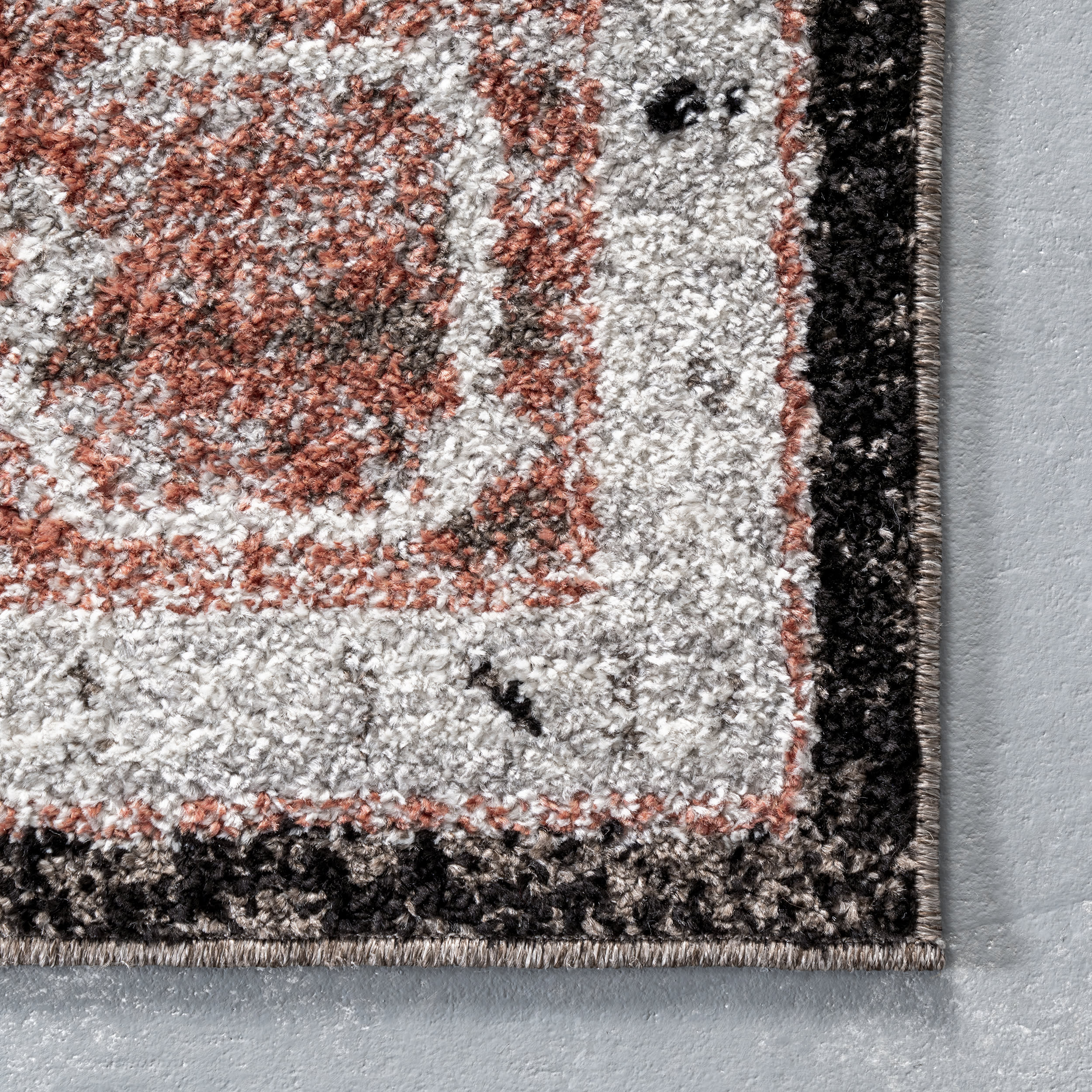 Danielle Bordered Geometric Rug | Beige - Image 3