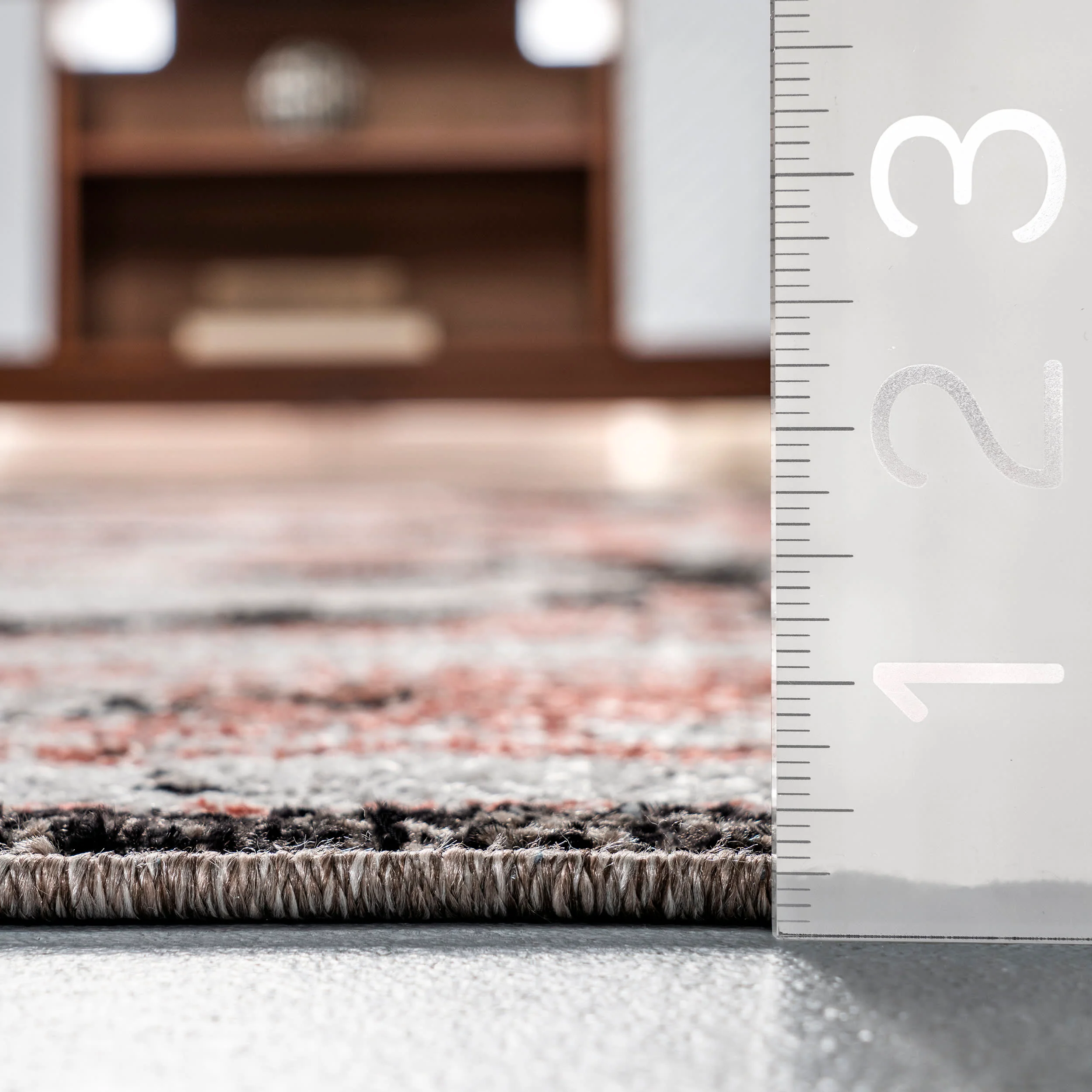 Danielle Bordered Geometric Rug | Beige - Image 5