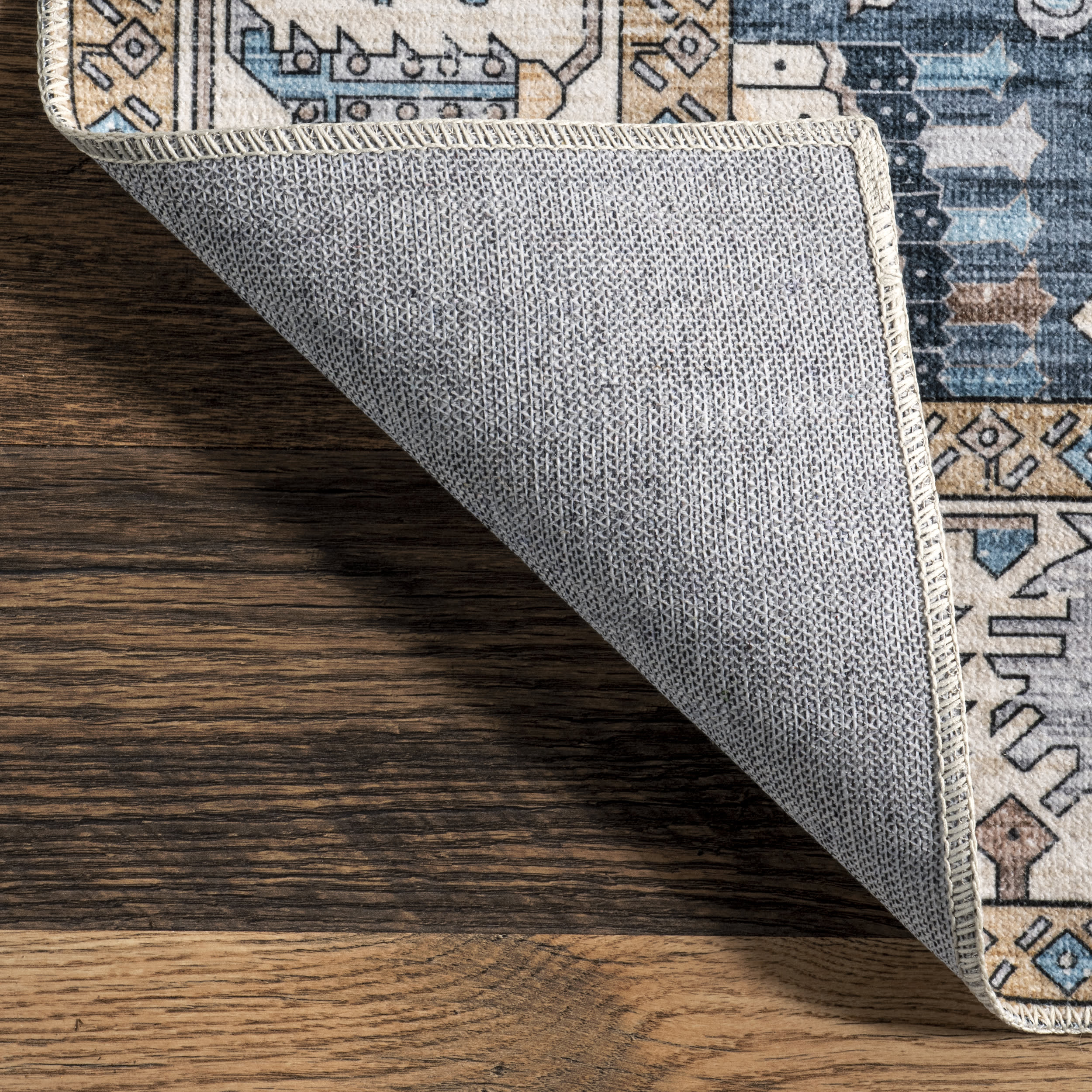Daphna Medallion Washable Rug | Blue - Image 6