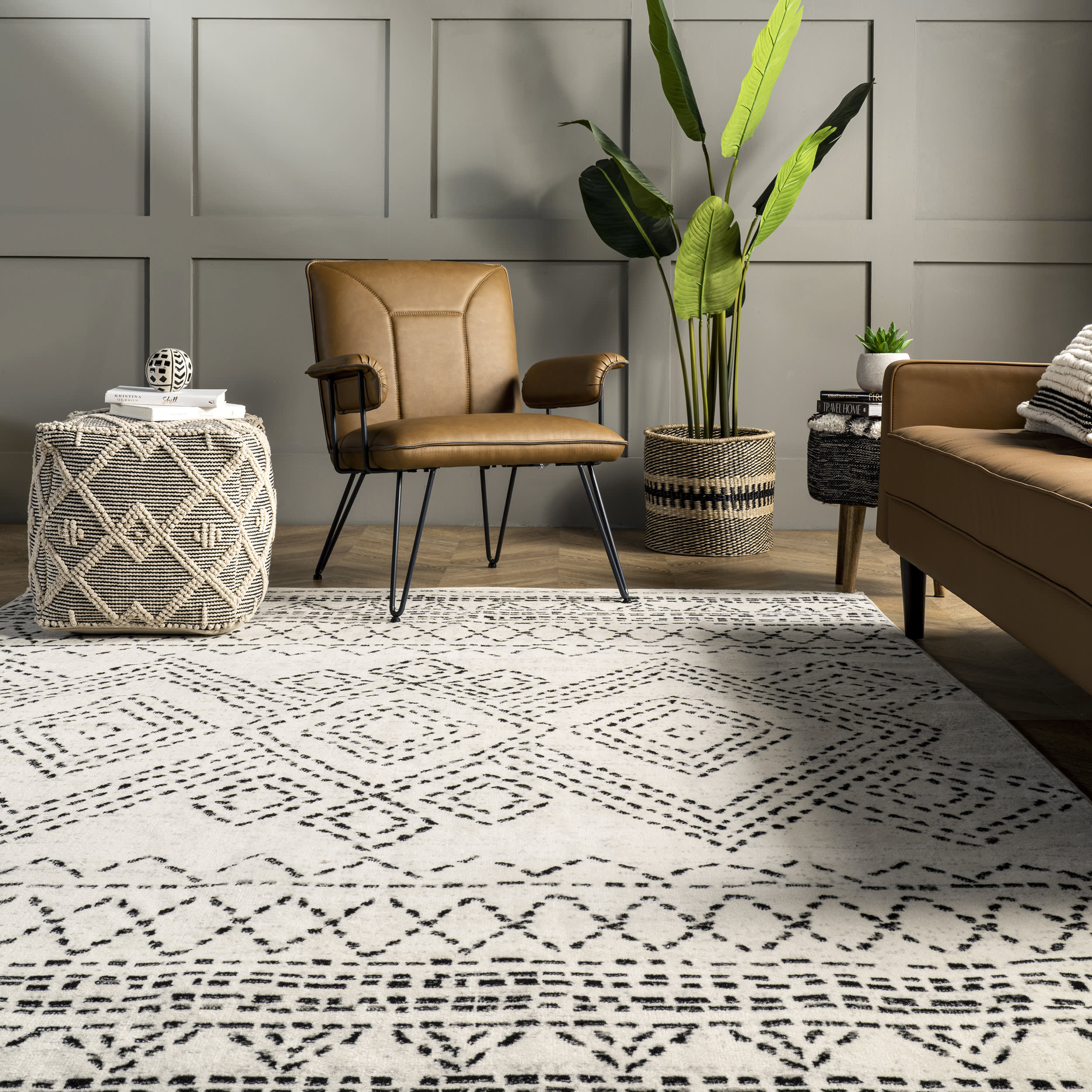 Dashing Diamonds Rug | Beige - Image 4
